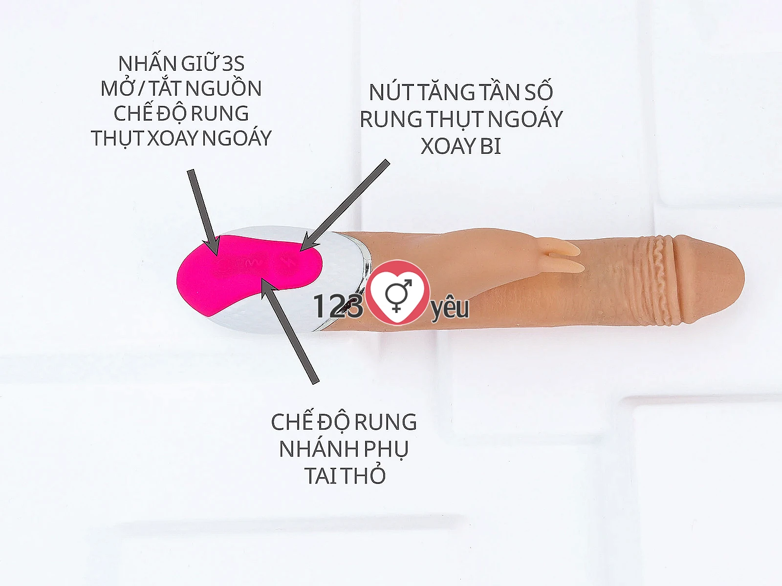 Dương vật giả Indulge Advancer rung thụt ngoáy đa năng