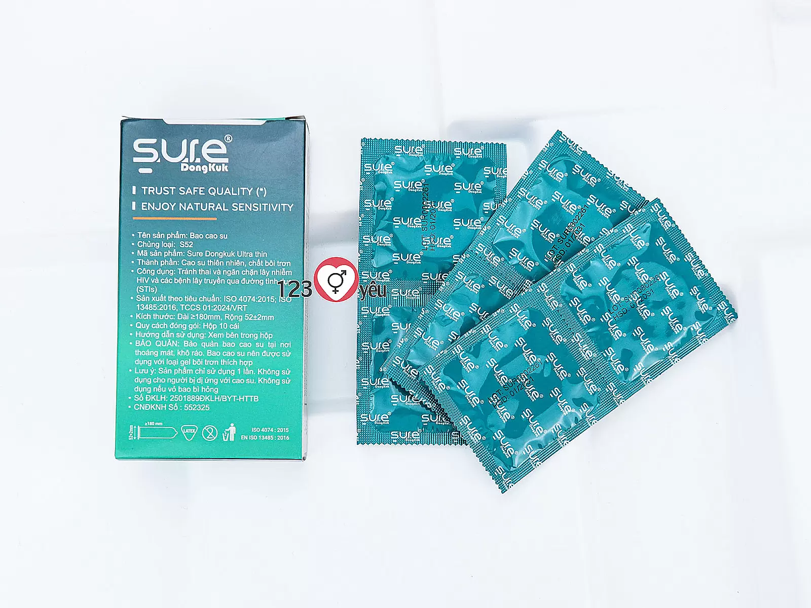 Bao cao su Sure DongKuk Ultra Thin mỏng nhẹ, chân thật