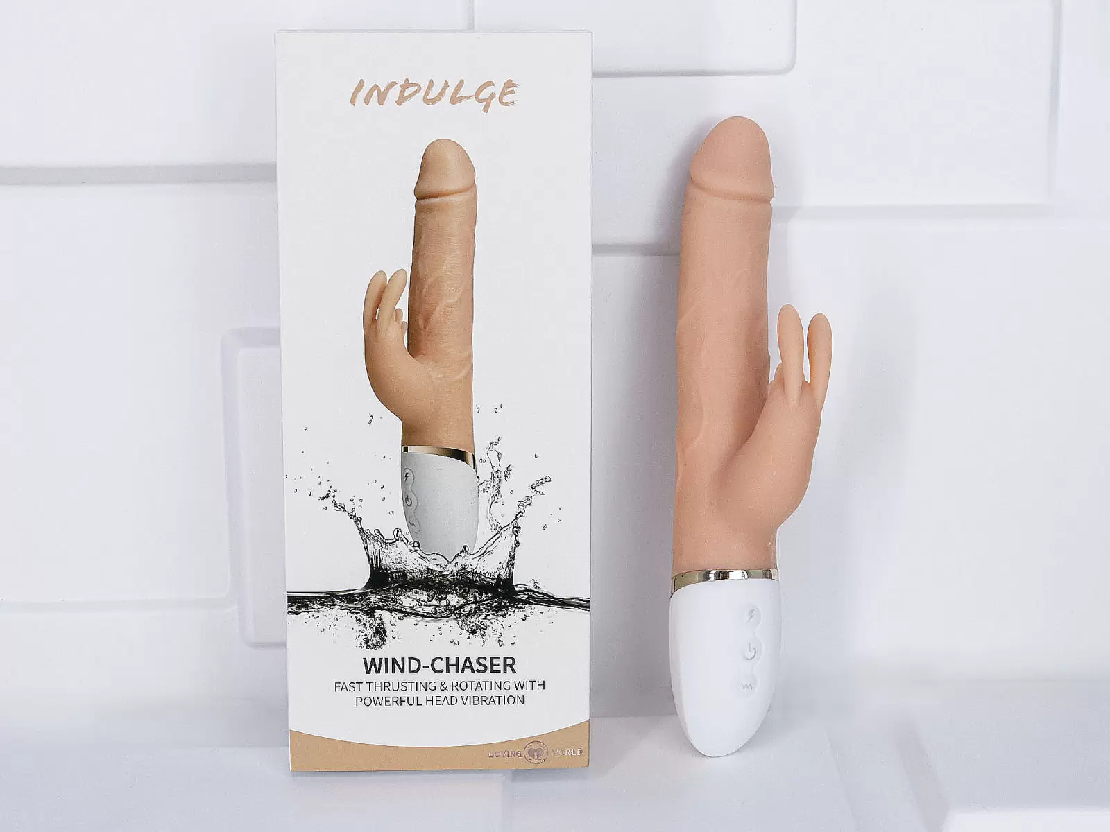 Dương vật giả đa năng Indulge Wind-Chaser rung thụt ngo&aacute;y