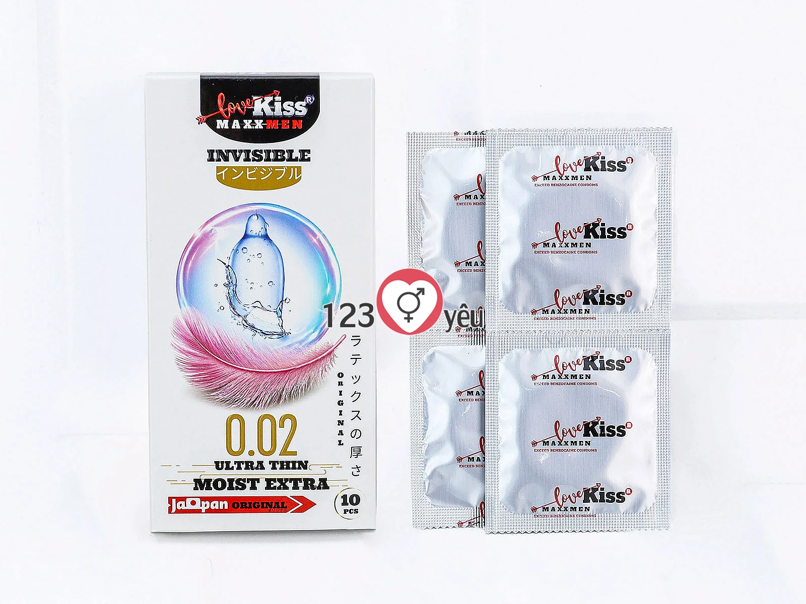 Bao cao su LOVE KISS Maxxmen Invisible hỗ trợ giảm ma sát, giúp cả hai tận hưởng cuộc yêu êm ái