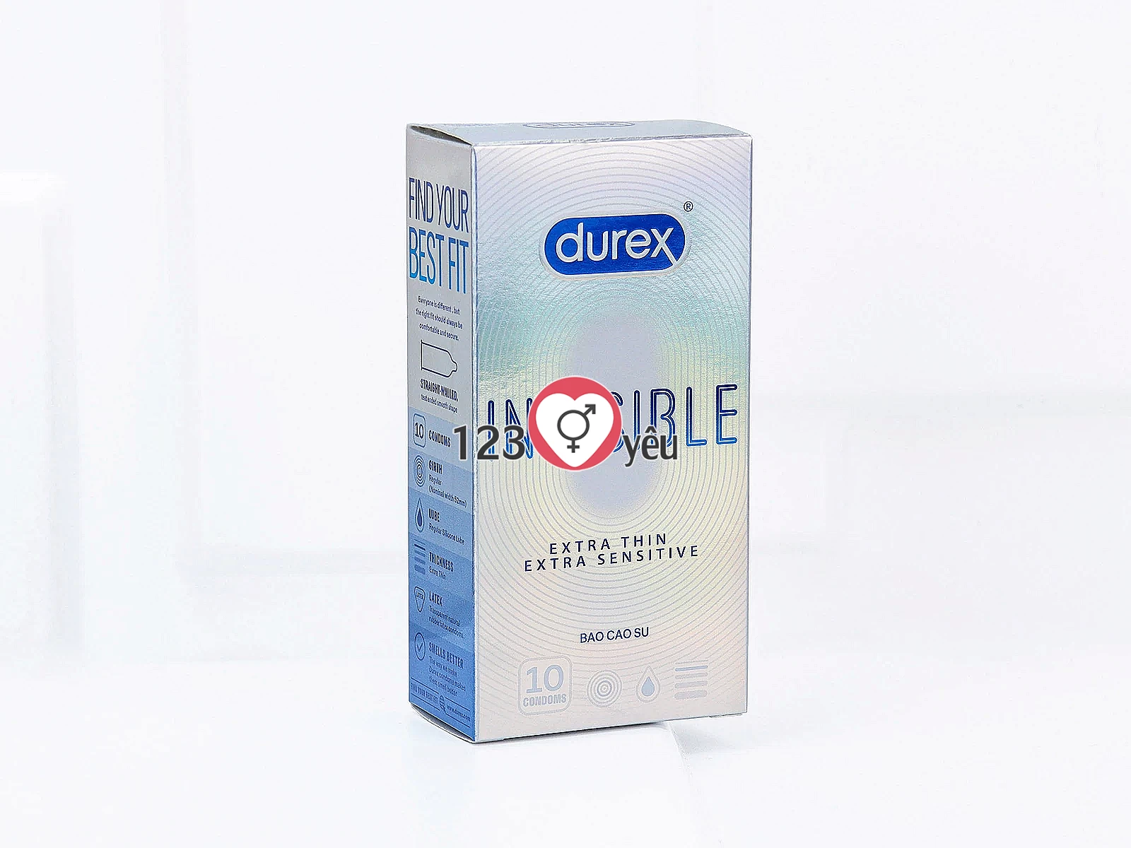 Bao cao su Durex Invisible siêu mỏng cao cấp