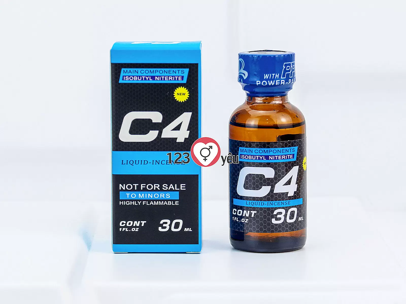 Chai hít C4 Liquid Incensen 30ml kích thích tăng hưng phấn