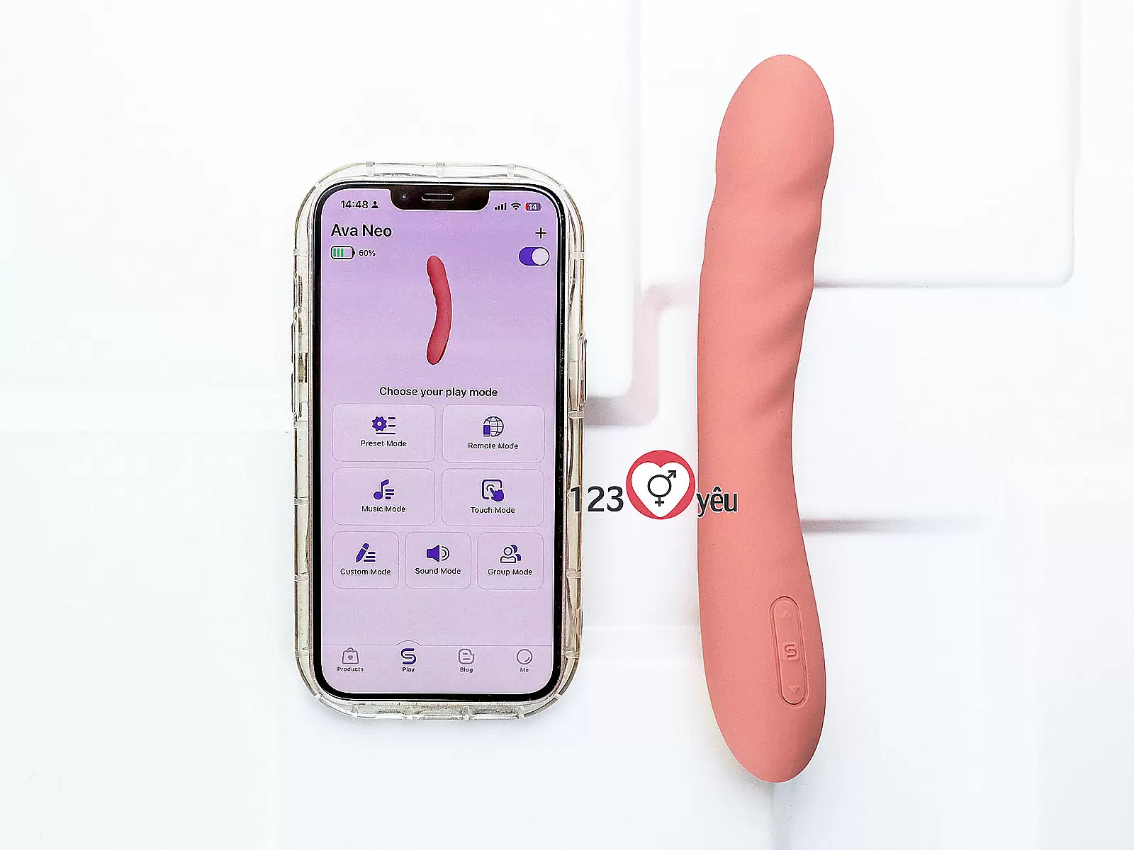 Máy massage Svakom Ava Neo kết nối qua App rung thụt đa chế độ