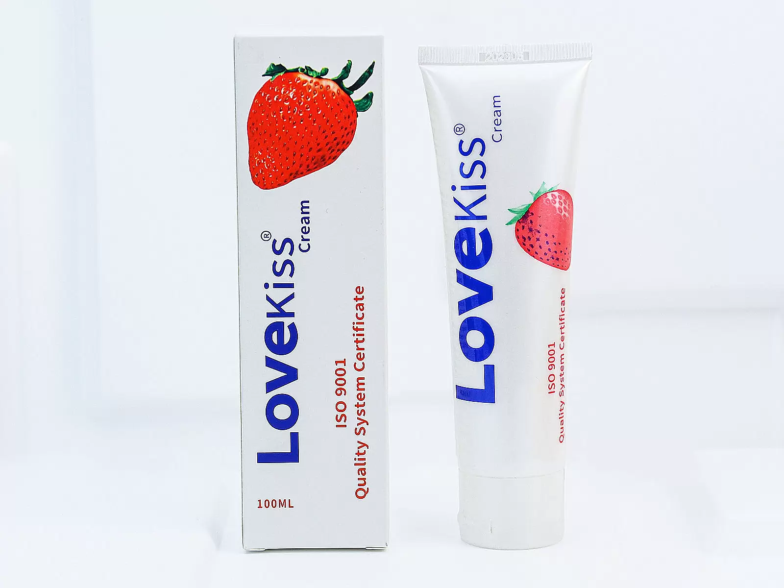 Gel Love Kiss Cream hương dâu - bôi trơn âm đạo 100ml
