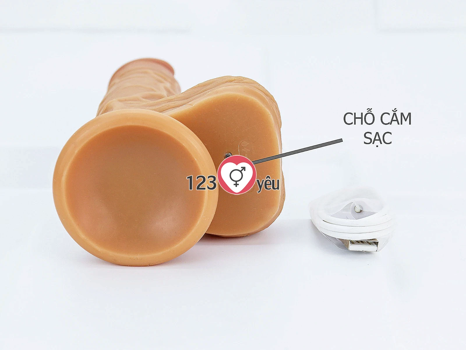 Dương vật giả có đế YEAIN Devil kèm dây đeo pin sạc điều khiển từ xa