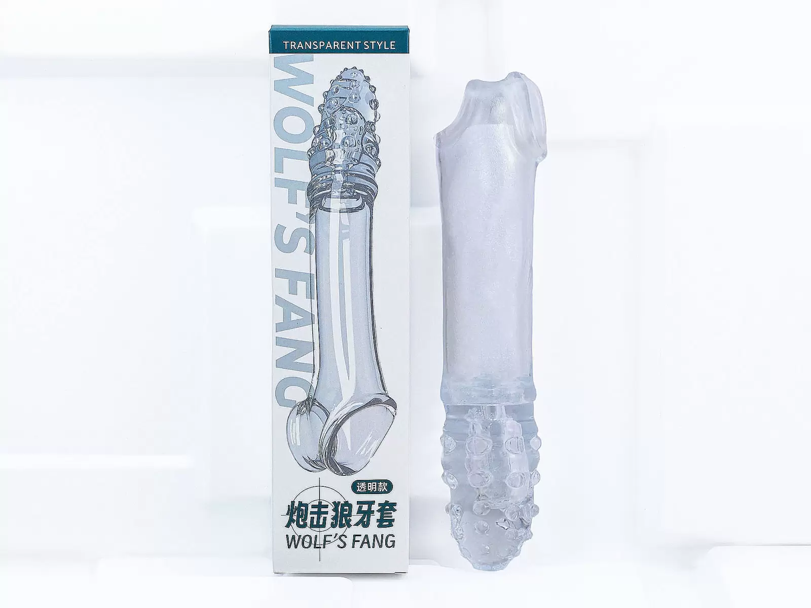 Bao cao su đ&ocirc;n d&ecirc;n Wolf&#039;s Fang c&oacute; gắn bi rung tăng k&iacute;ch thước