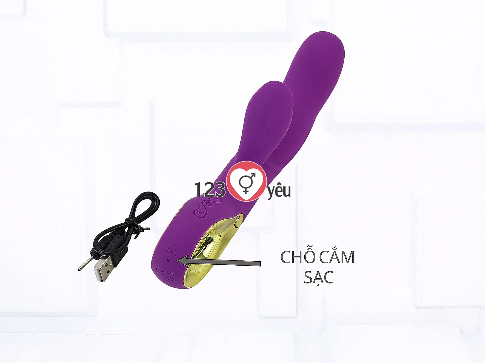 Máy massage điểm G M.S Sex Angel II có nhánh phụ
