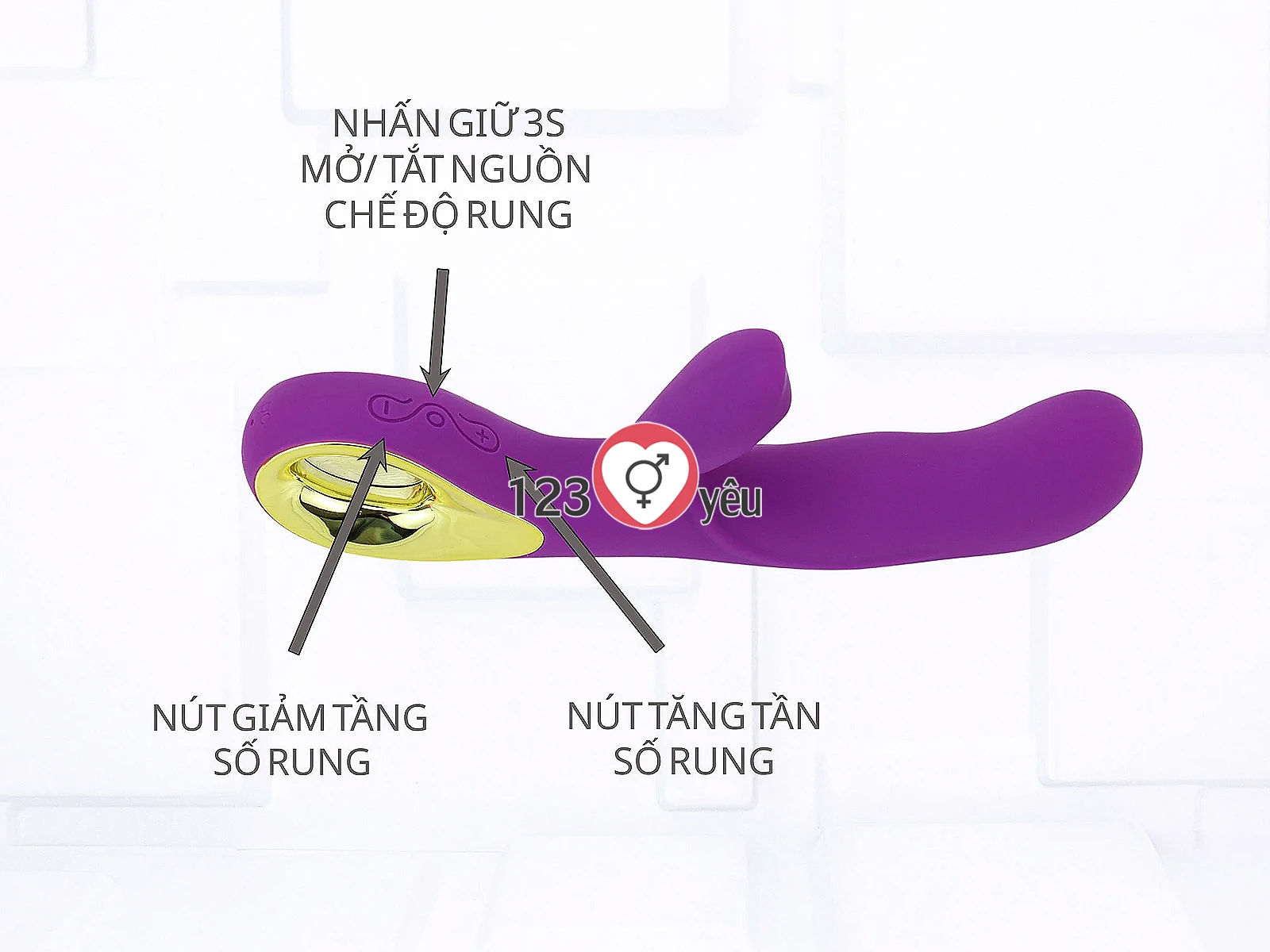 Máy massage điểm G M.S Sex Angel II có nhánh phụ