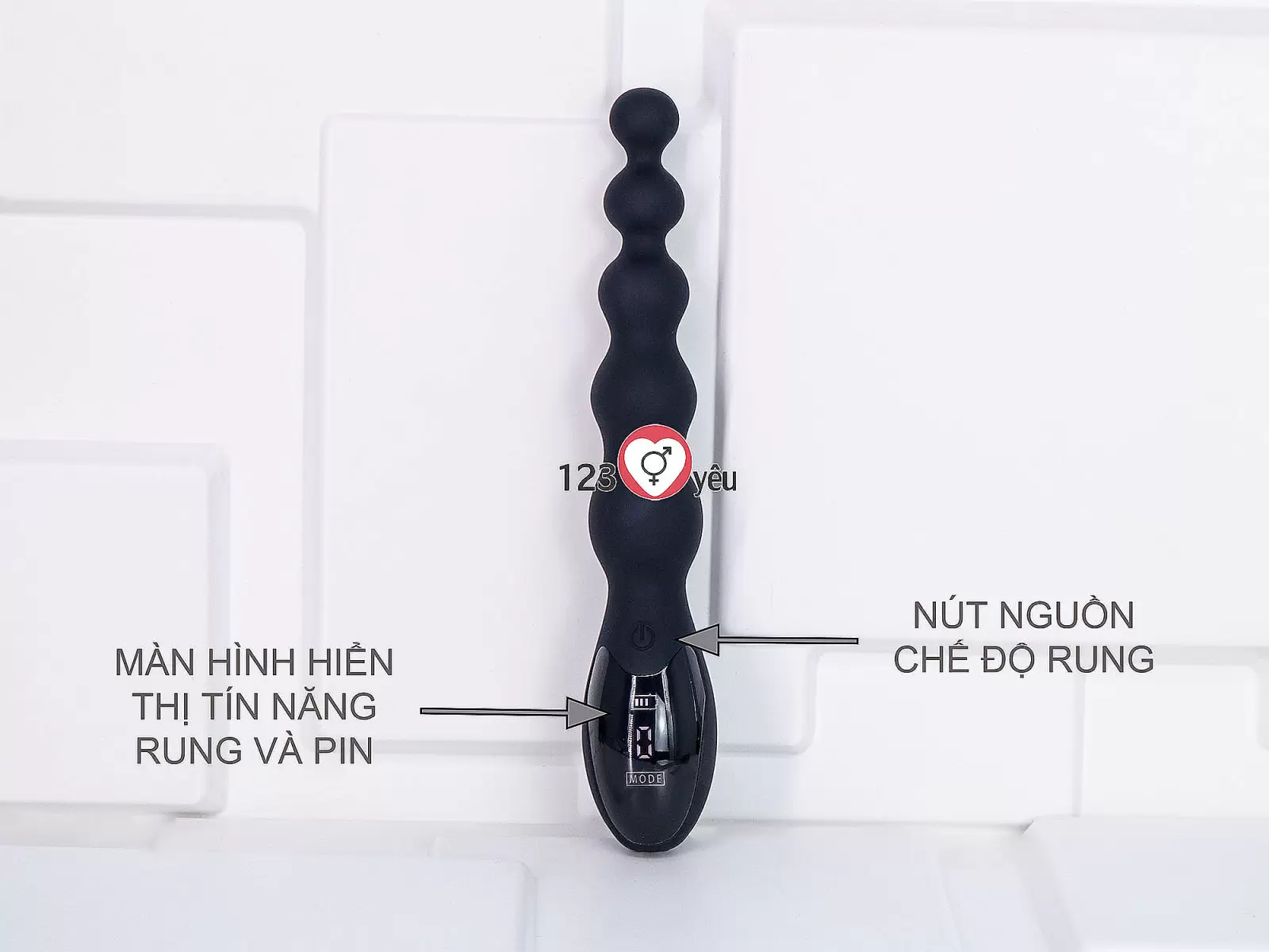 Máy massage kích hậu Loviss Aaron Beads Anal Plug rung kích thích cực đã