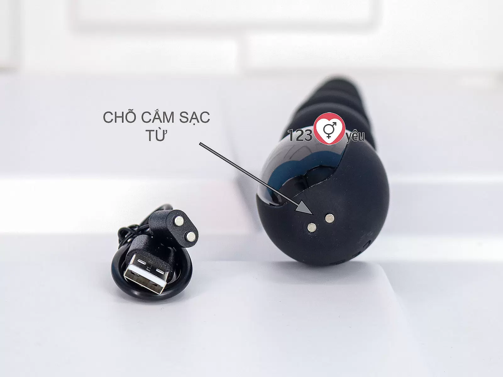 Máy massage kích hậu Loviss Aaron Beads Anal Plug rung kích thích cực đã