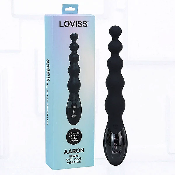 Máy massage kích hậu Loviss Aaron Beads Anal Plug rung kích thích cực đã