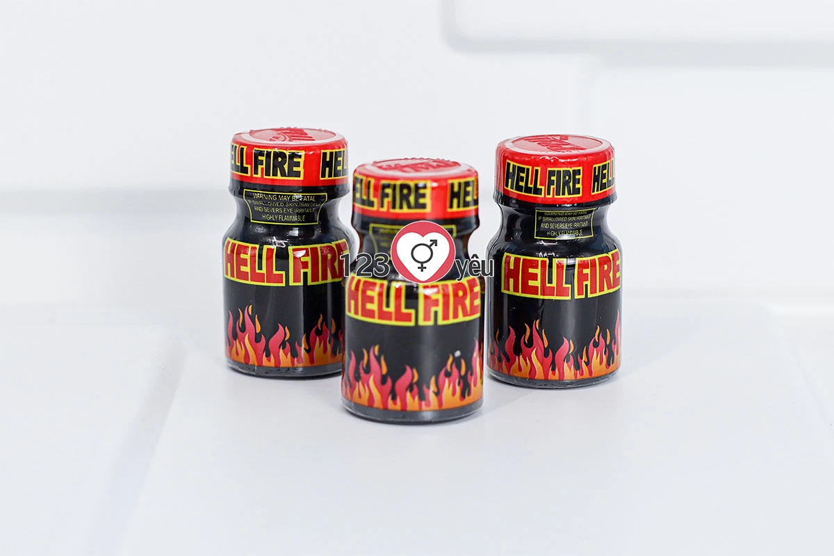 Chai hít Popper Hell Fire 10ml tăng cảm giác hưng phấn