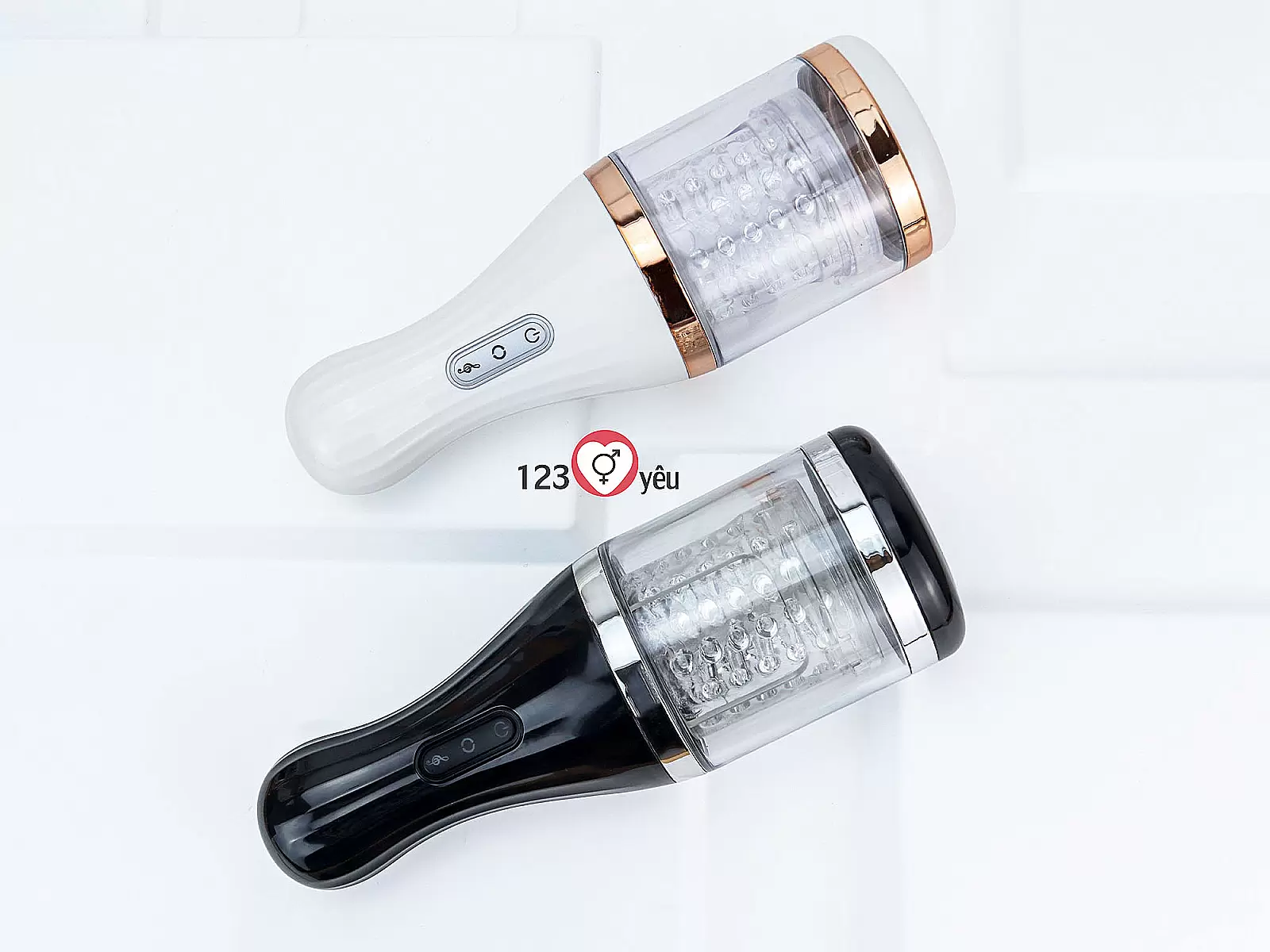 Âm đạo giả Dibe cầm tay xoay, phát âm thanh