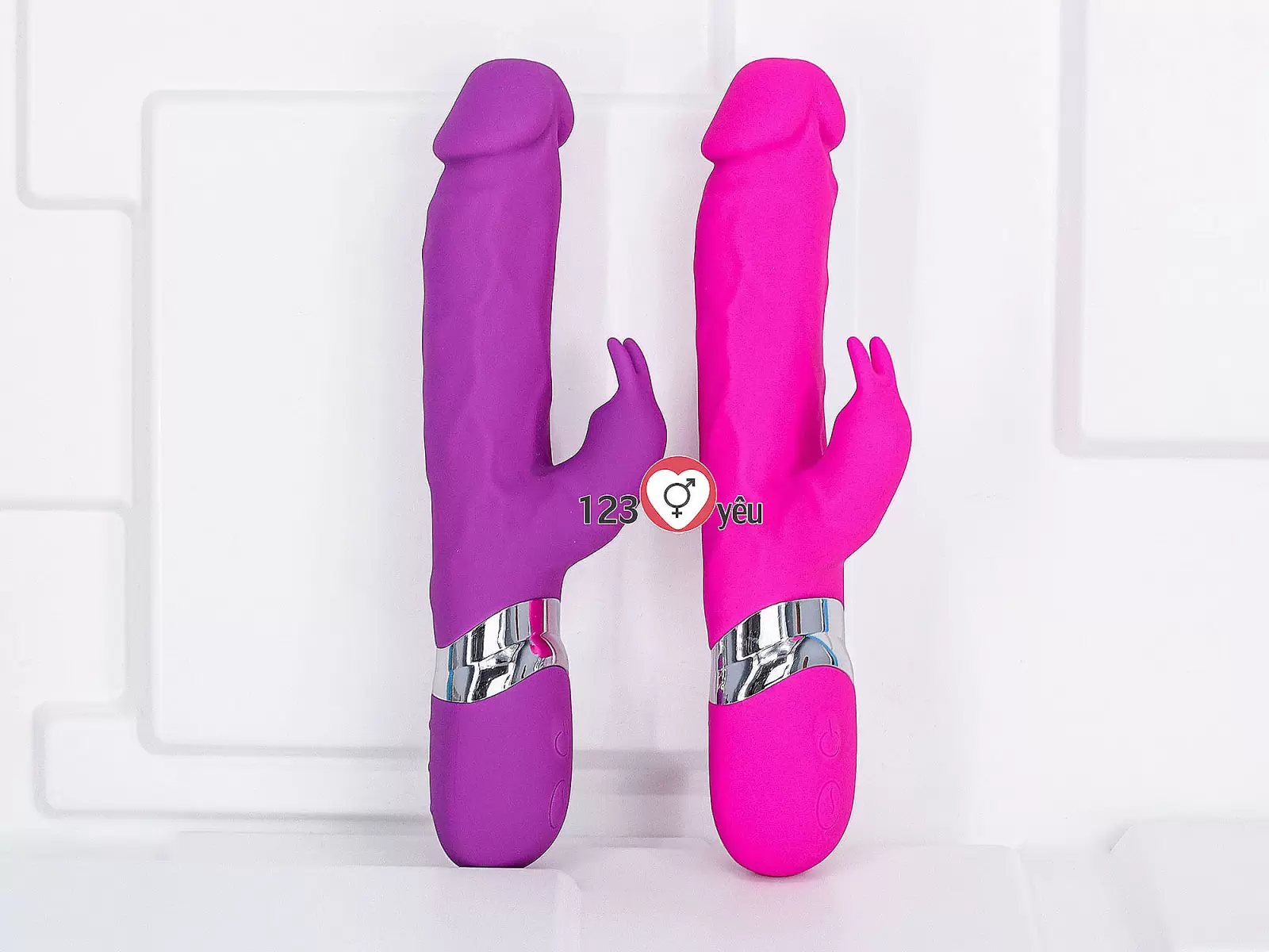 Máy massage cầm tay đa năng có nhánh tai thỏ