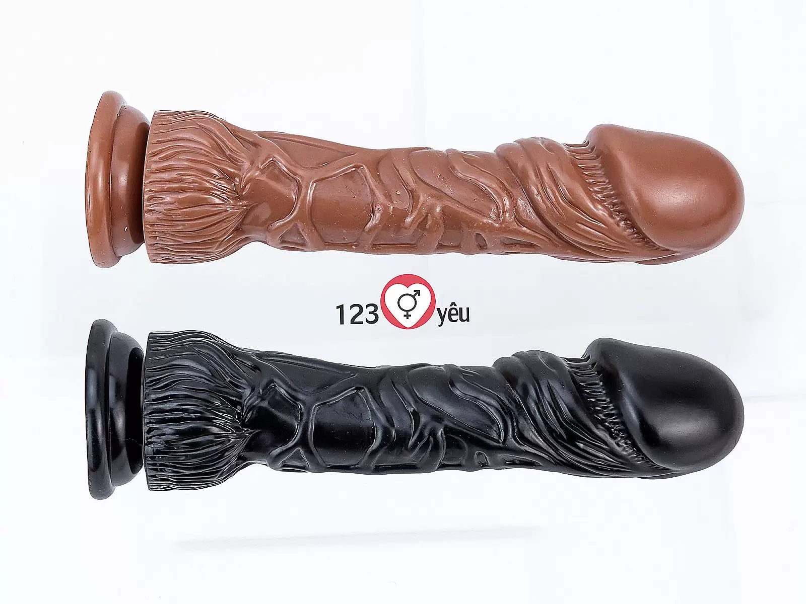 Dương vật giả có đế size cực khủng màu nâu
