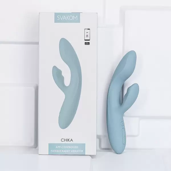 Dương vật giả đa năng rung phát nhiệt Svakom Chika