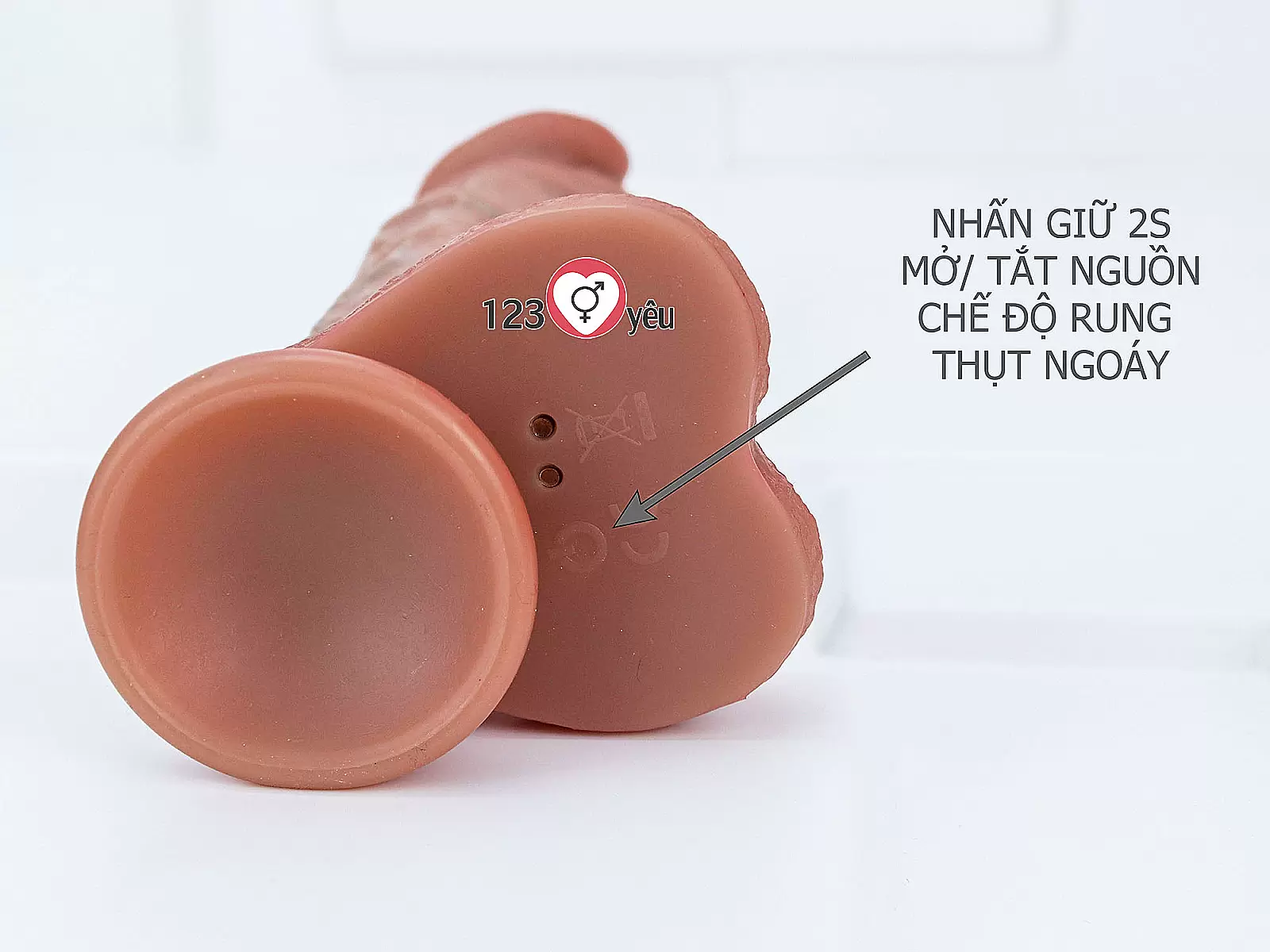 Dương vật giả có đế rung thụt cực mạnh phát nhiệt kèm điều khiển từ xa