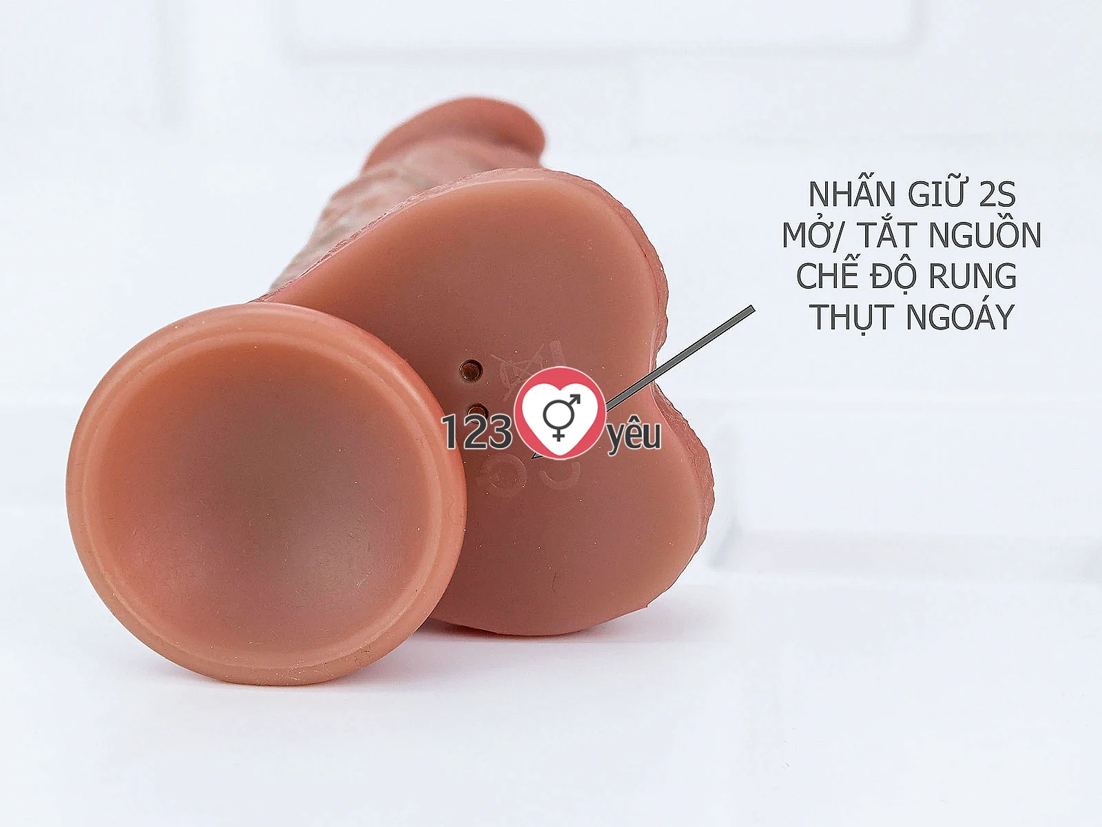 Dương vật giả có đế rung thụt cực mạnh phát nhiệt kèm điều khiển từ xa