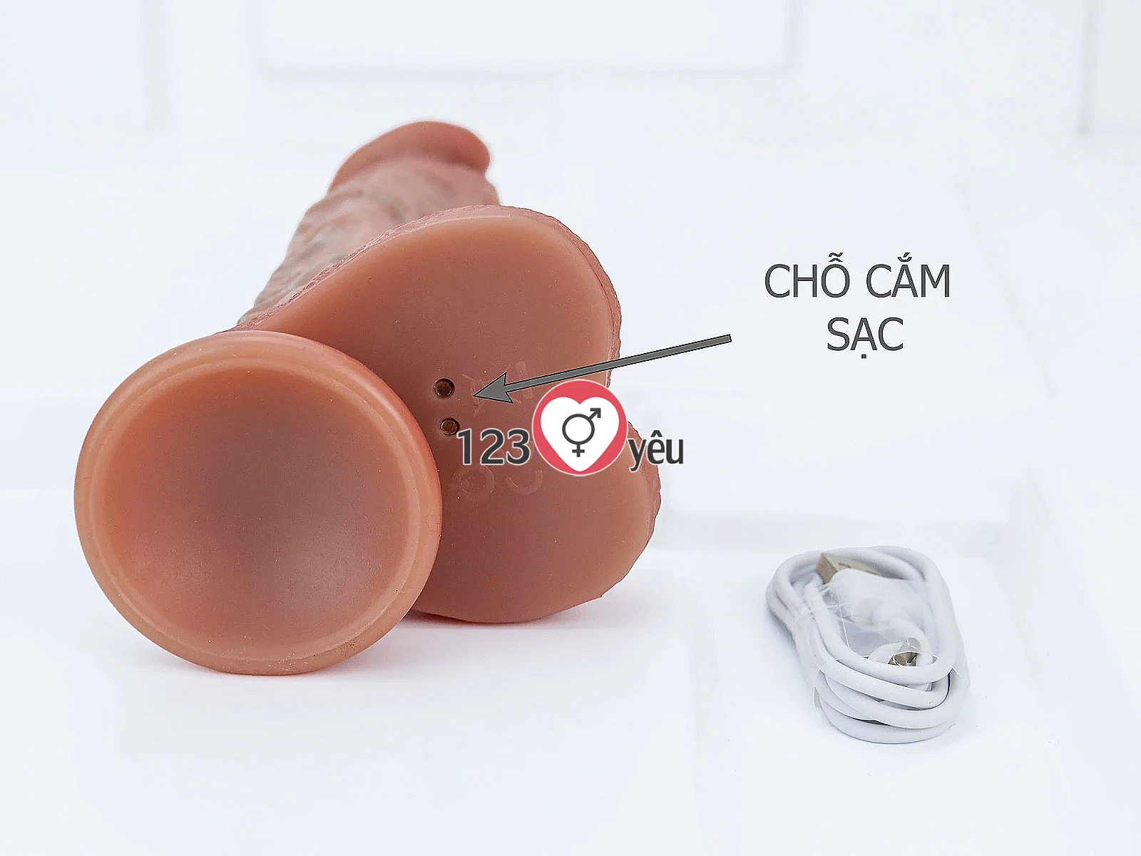 Dương vật giả có đế rung thụt cực mạnh phát nhiệt kèm điều khiển từ xa
