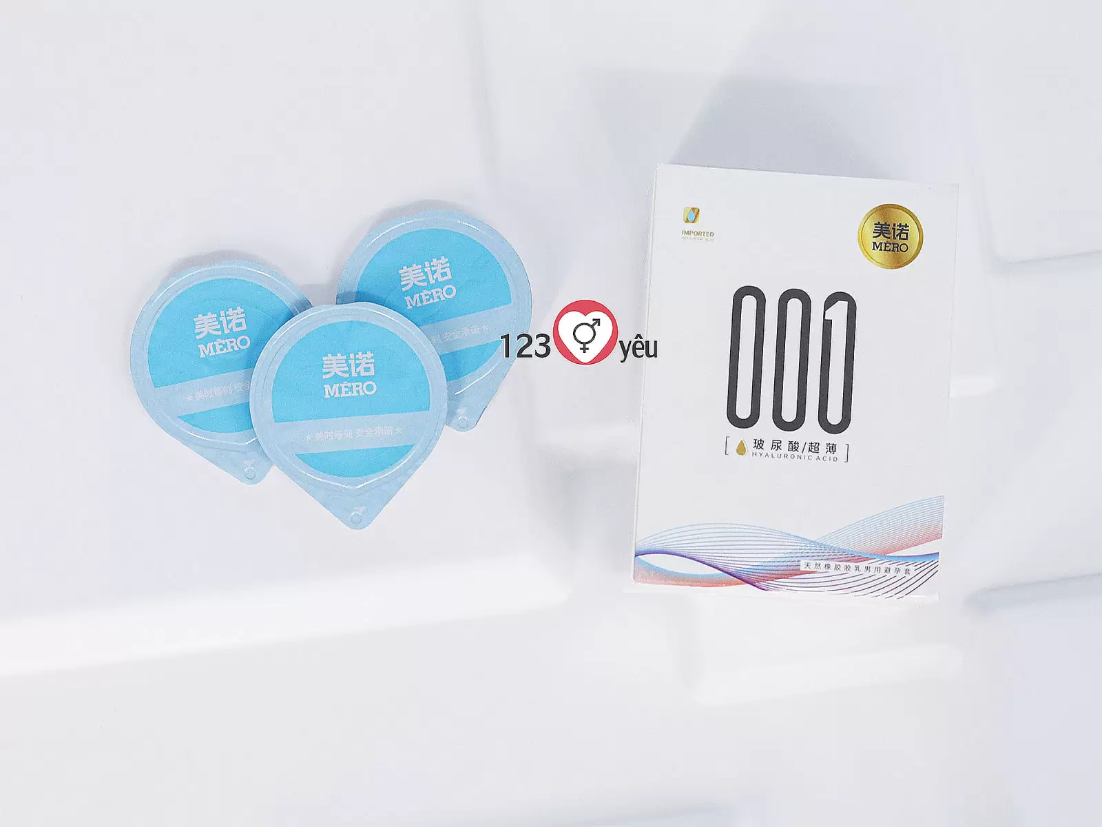 Bao cao su MERO 001 Hyaluronic Acid siêu mỏng, siêu mềm mại