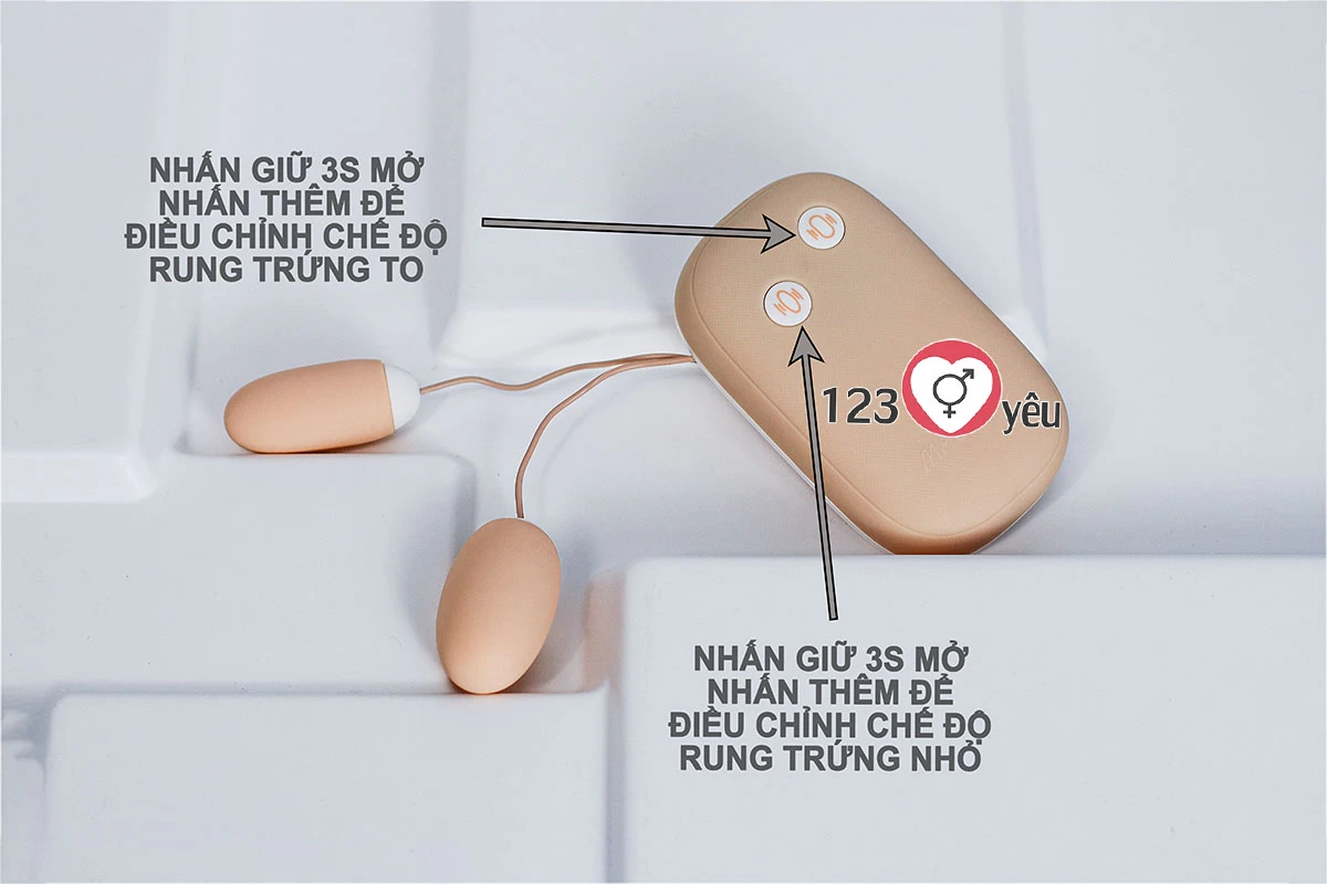 Trứng rung Vibrator Magic Box 2 đầu