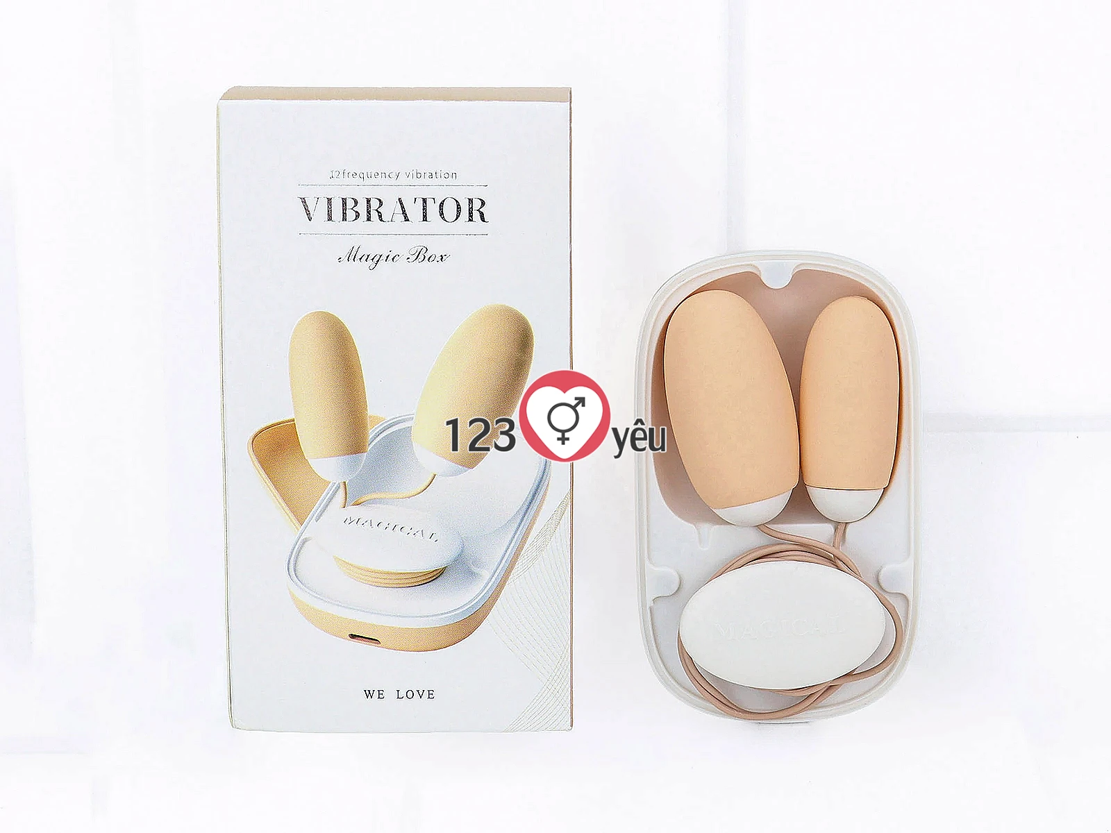 Trứng rung Vibrator Magic Box 2 đầu