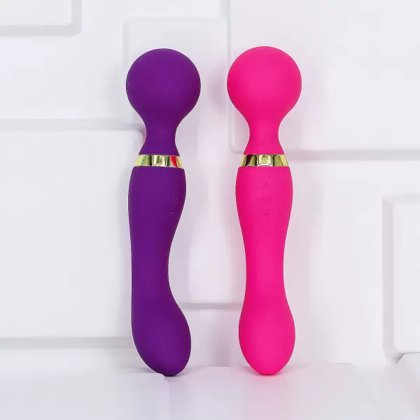 Máy massage hai đầu rung kích thích điểm G mạnh mẽ đa năng