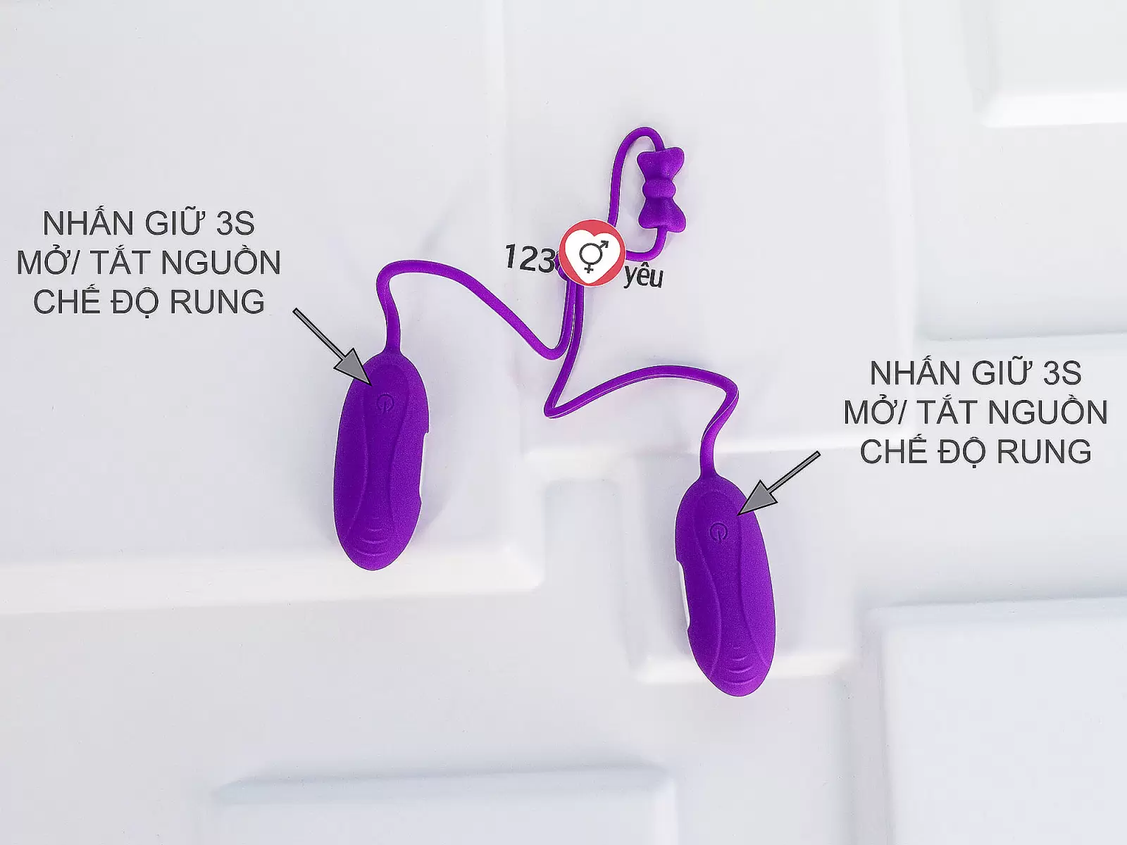 Trứng rung tình yêu 2 đầu Aphojoy mạnh và nhỏ gọn