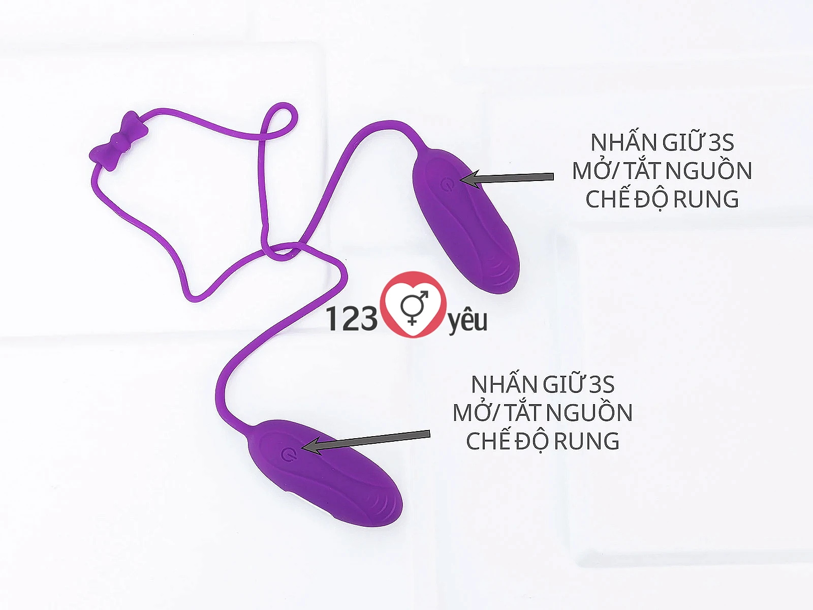 Trứng rung tình yêu 2 đầu Aphojoy mạnh và nhỏ gọn