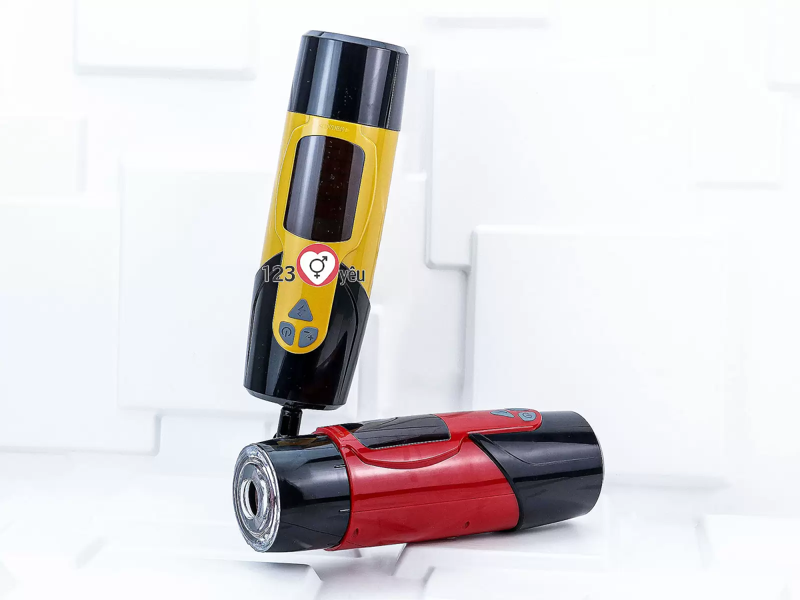 Âm đạo giả Dark Night Xoay - Thụt - Lắc Có Đế Gắn Tường