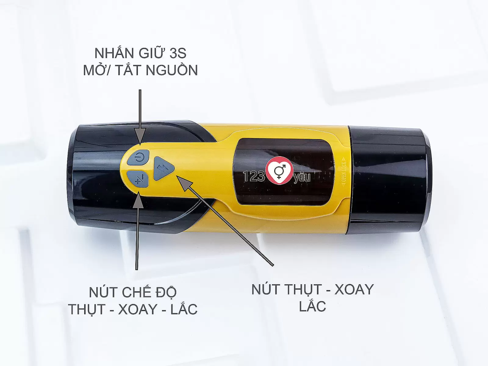 Âm đạo giả Dark Night Xoay - Thụt - Lắc Có Đế Gắn Tường