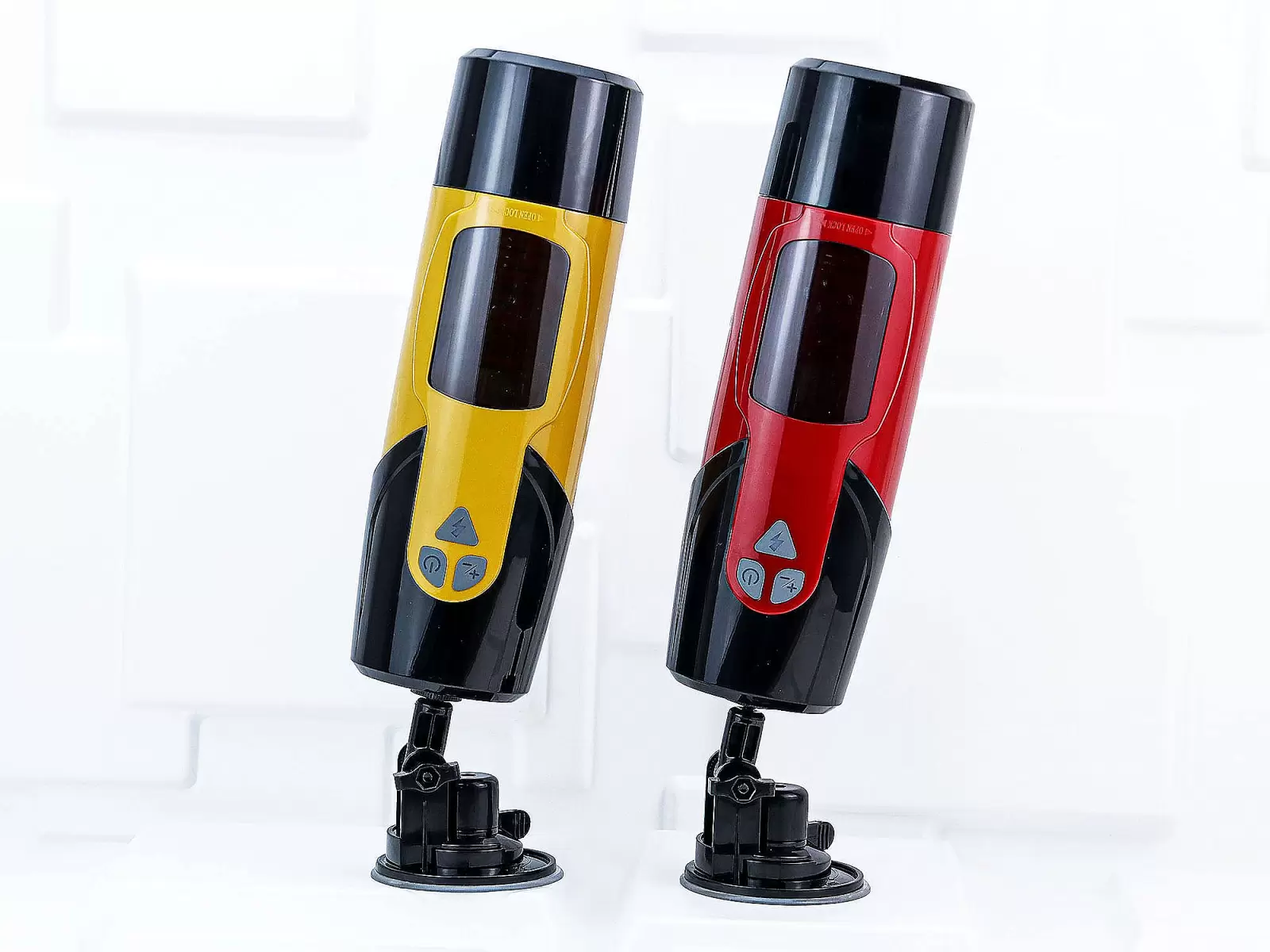 Âm đạo giả Dark Night Xoay - Thụt - Lắc Có Đế Gắn Tường