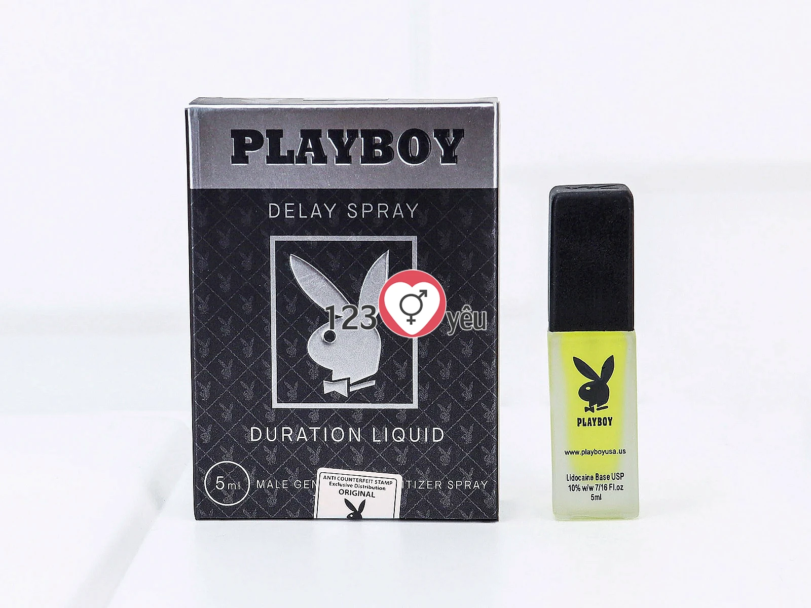 Xịt chống xuất tinh sớm Playboy Delay Spray 5ml giảm độ nhạy tạm thời, kéo dài thời gian quan hệ