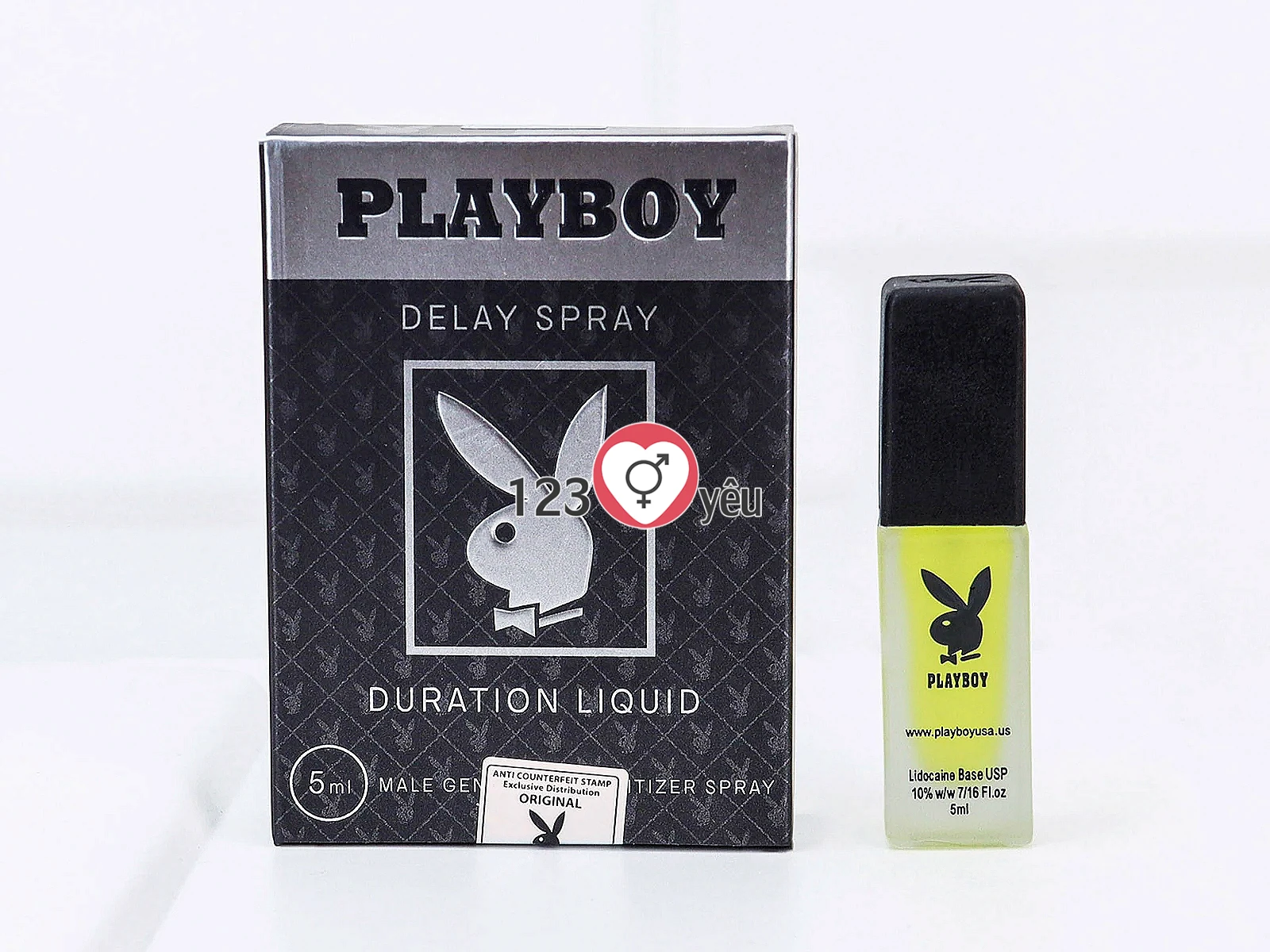 Xịt chống xuất tinh sớm Playboy Delay Spray 5ml giảm độ nhạy tạm thời, kéo dài thời gian quan hệ