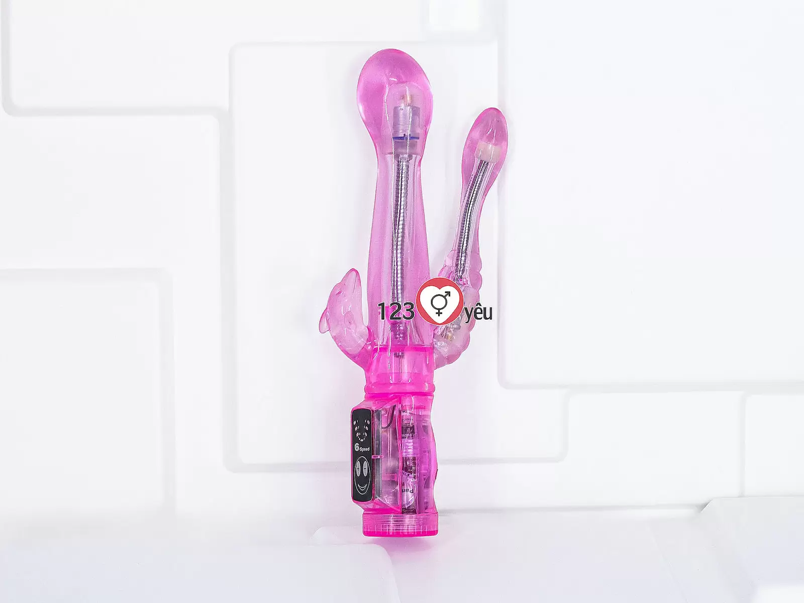 Dương vật giả đa năng Intimate Tease rung kích thích với 3 nhánh