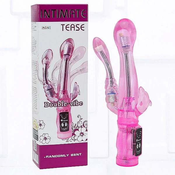 Dương vật giả đa năng Intimate Tease rung kích thích với 3 nhánh