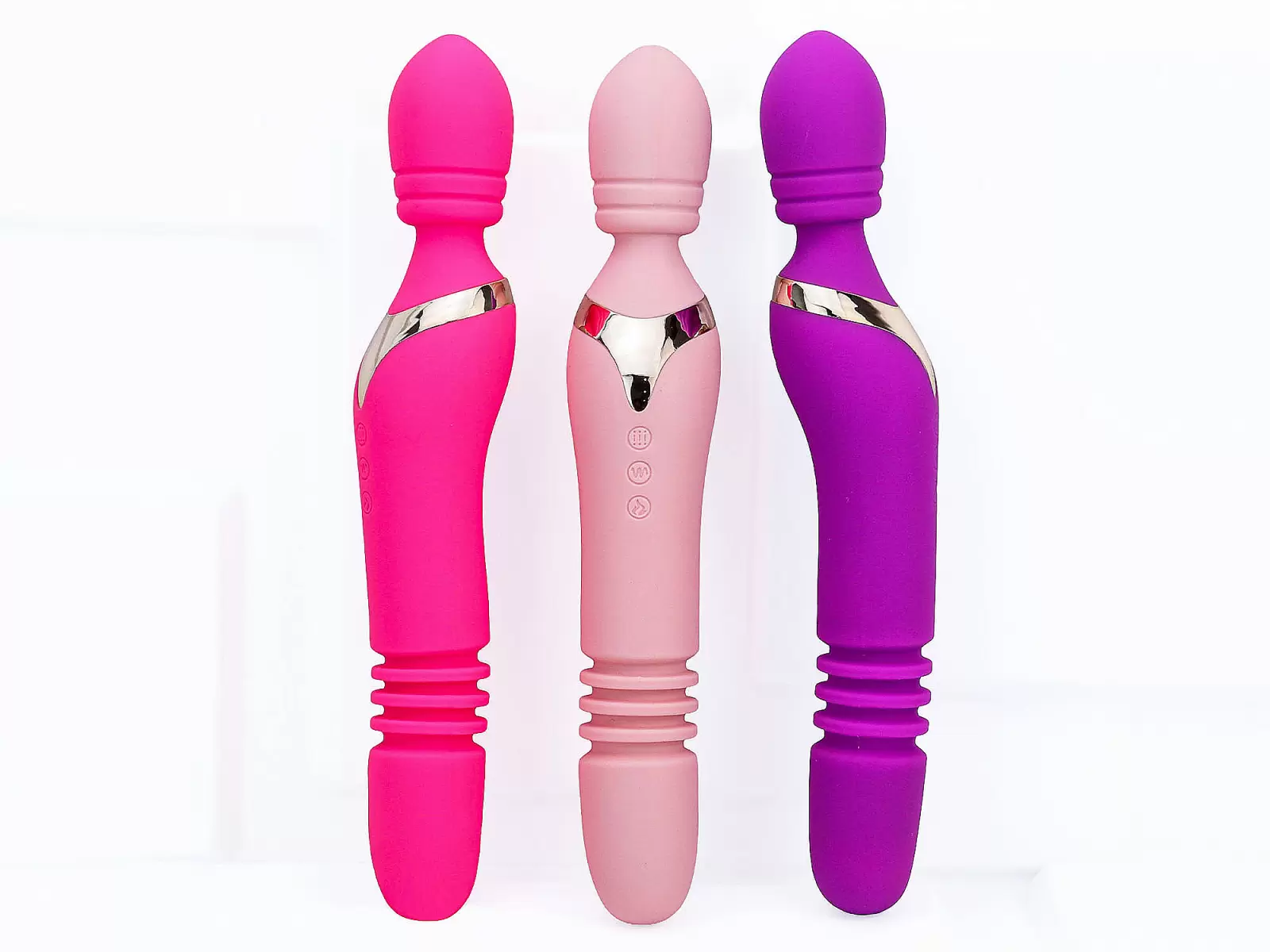 M&aacute;y massage điểm G Man Nuo ph&aacute;t nhiệt 2 đầu rung thụt, ngo&aacute;y pin sạc