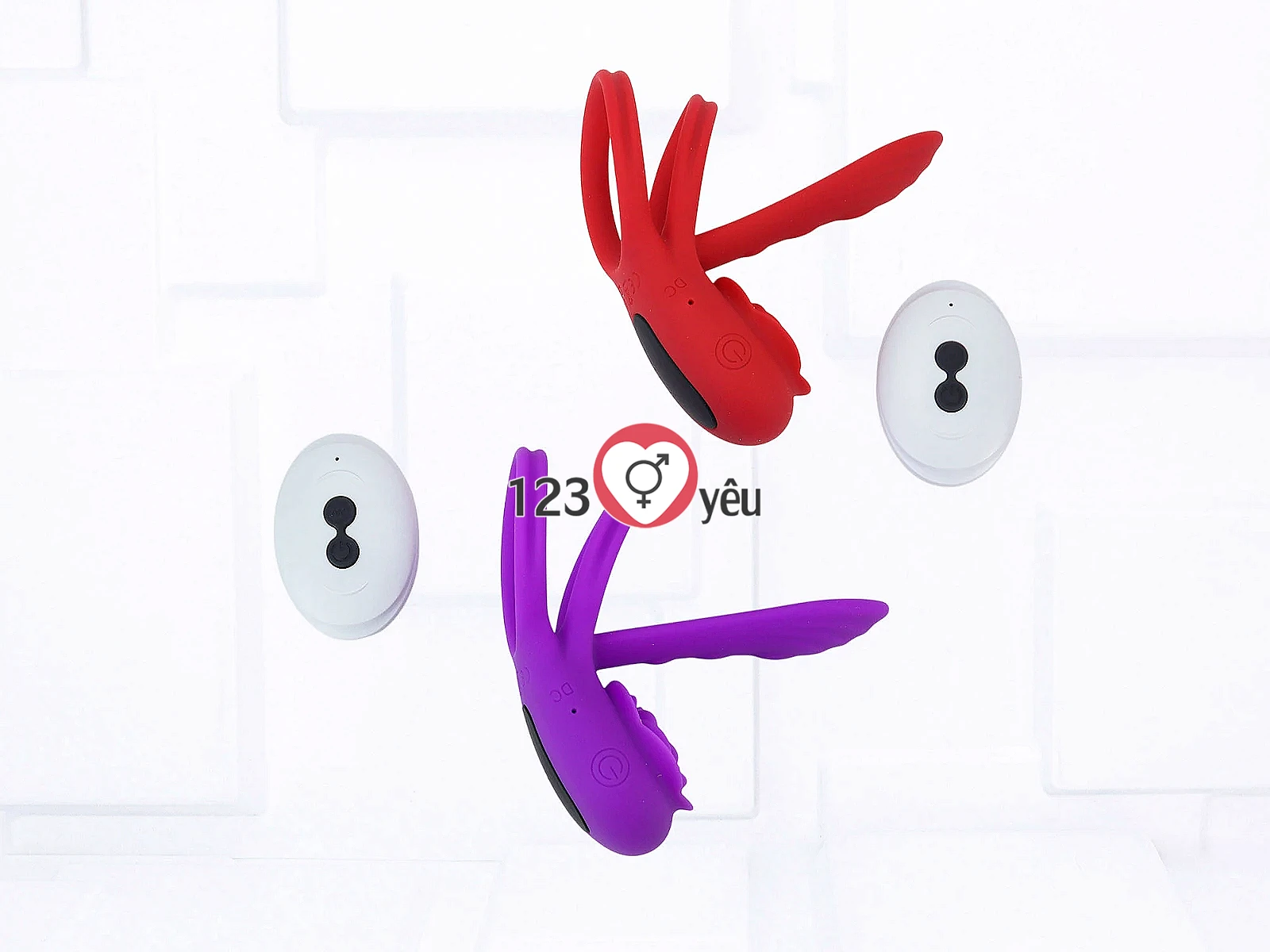 Vòng đeo dương vật Love hoa hồng có điều khiển