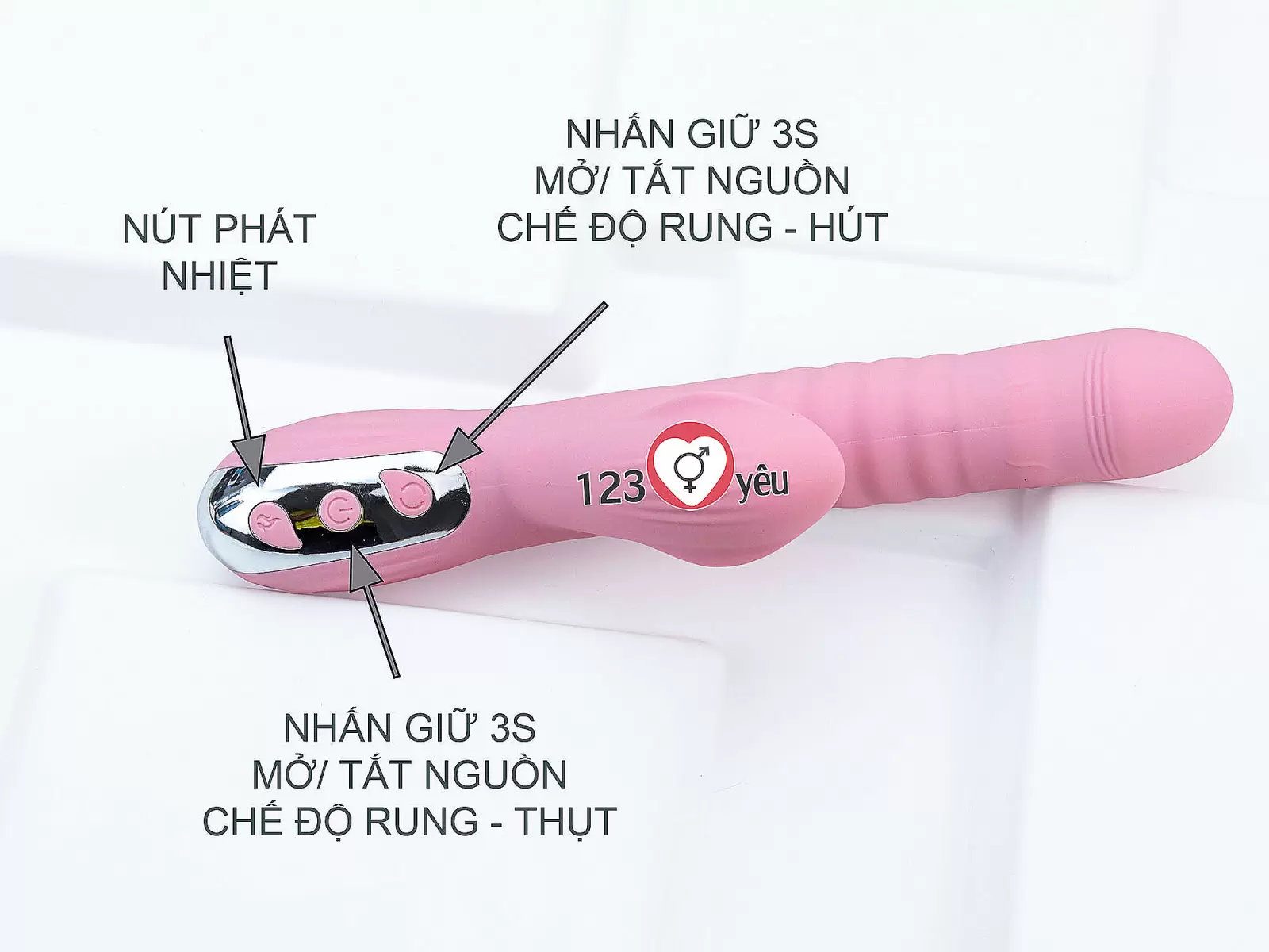 Dương vật giả Suck rung thụt ấm nóng bú mút 36 chế độ
