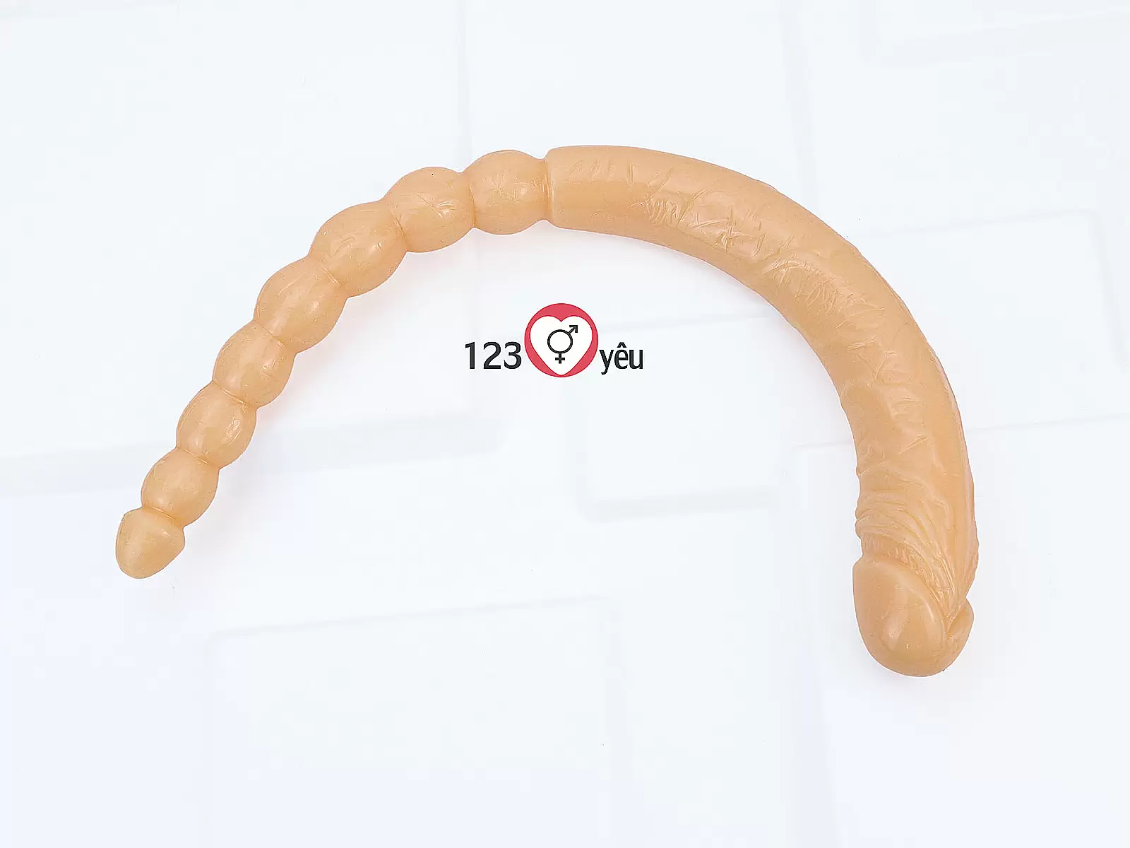 Dương vật giả silicon 2 đầu thủ dâm âm đạo và hậu môn