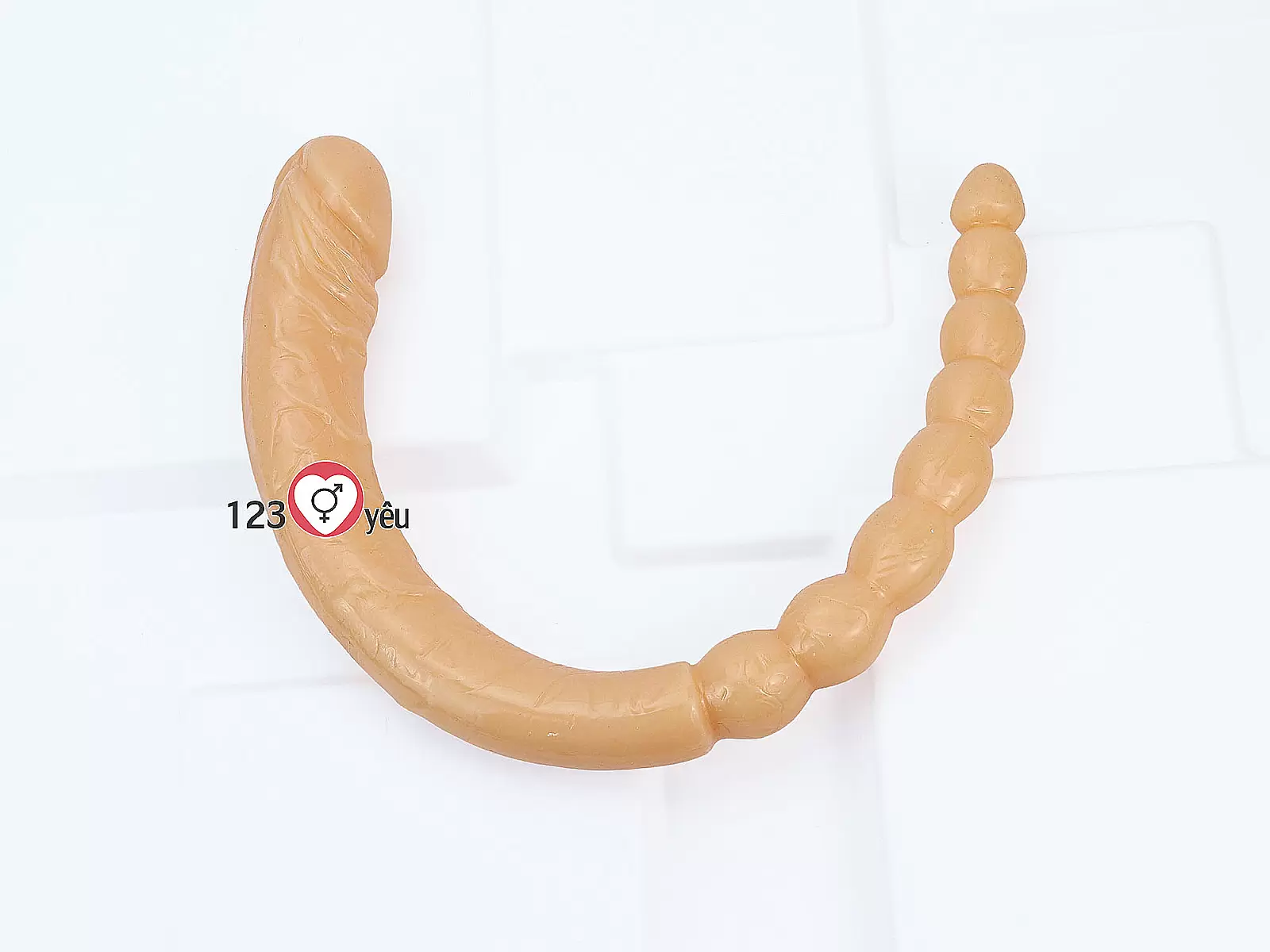 Dương vật giả silicon 2 đầu thủ dâm âm đạo và hậu môn