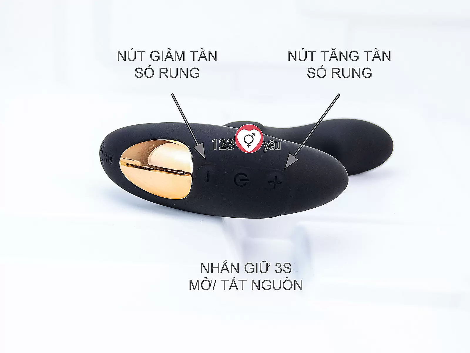 Máy mát xa kích hậu đầu dương vật giả Love điều khiển từ xa