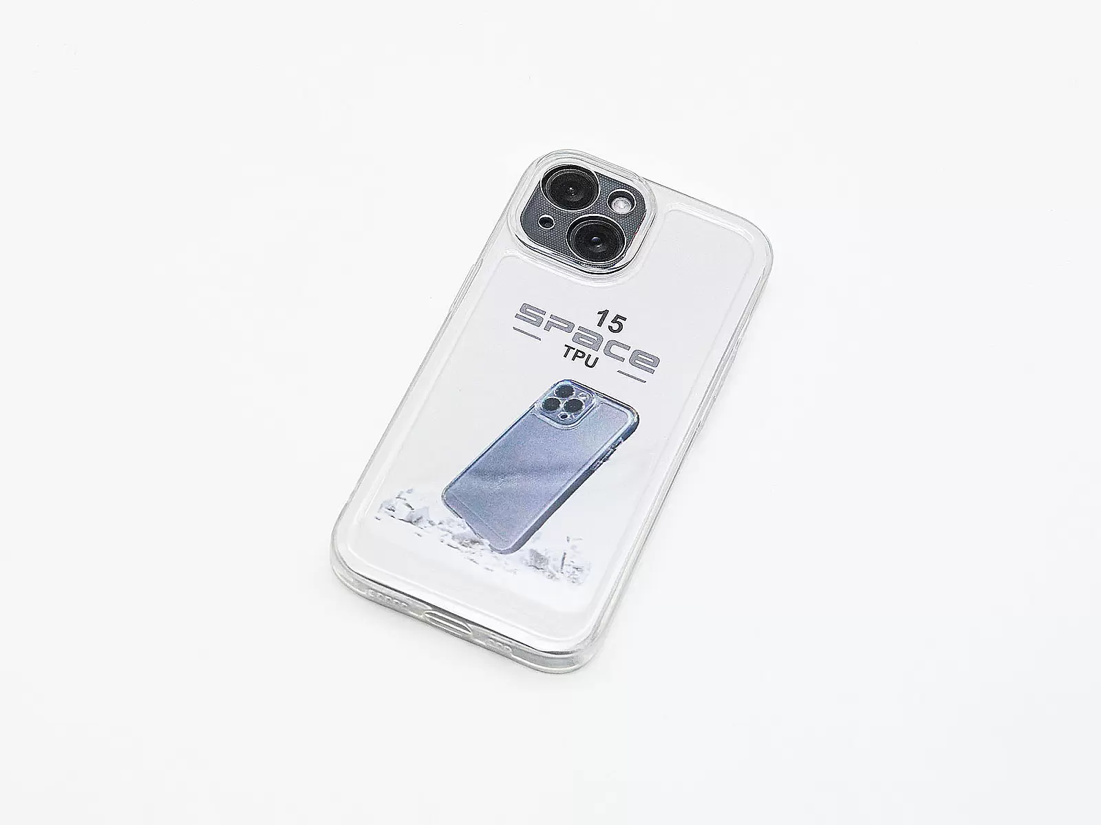 Ốp lưng trong suốt TPU Space cho iPhone 15