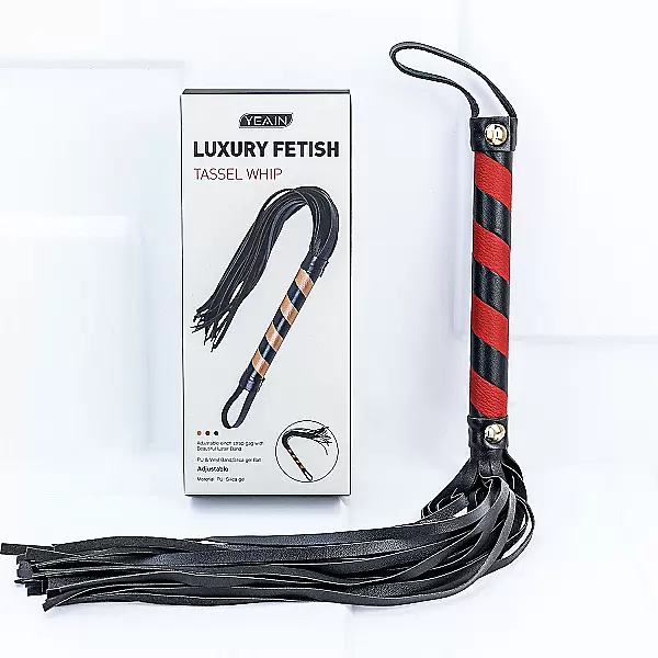 Đồ chơi bạo dâm roi da Luxury Fetish 3 màu