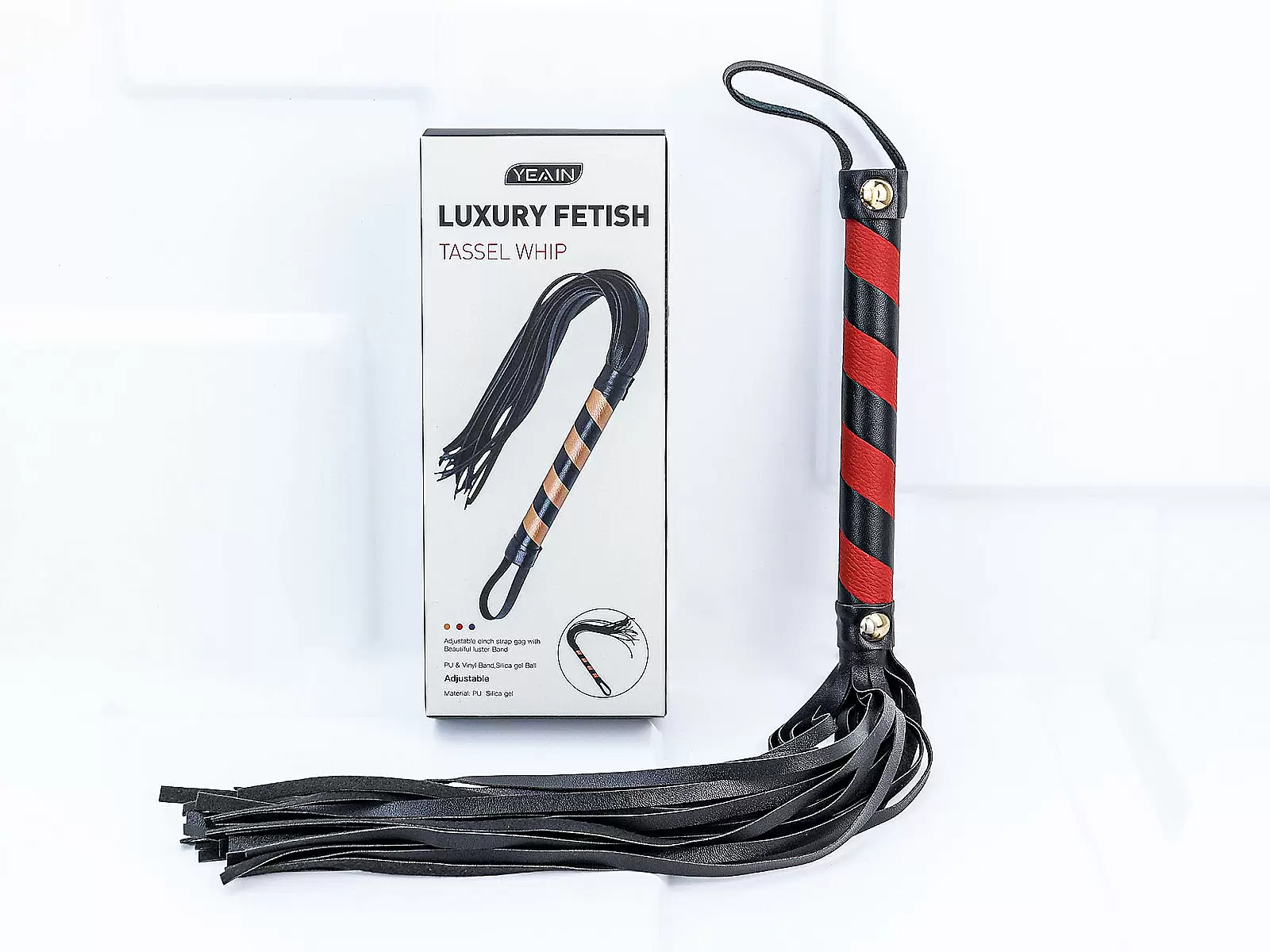 Đồ chơi bạo dâm roi da Luxury Fetish 3 màu