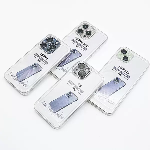 Ốp lưng trong suốt TPU Space cho iPhone 15 Pro Max