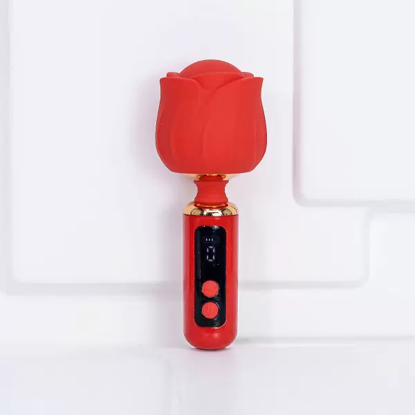 Máy massage điểm G nhánh hoa hồng đỏ