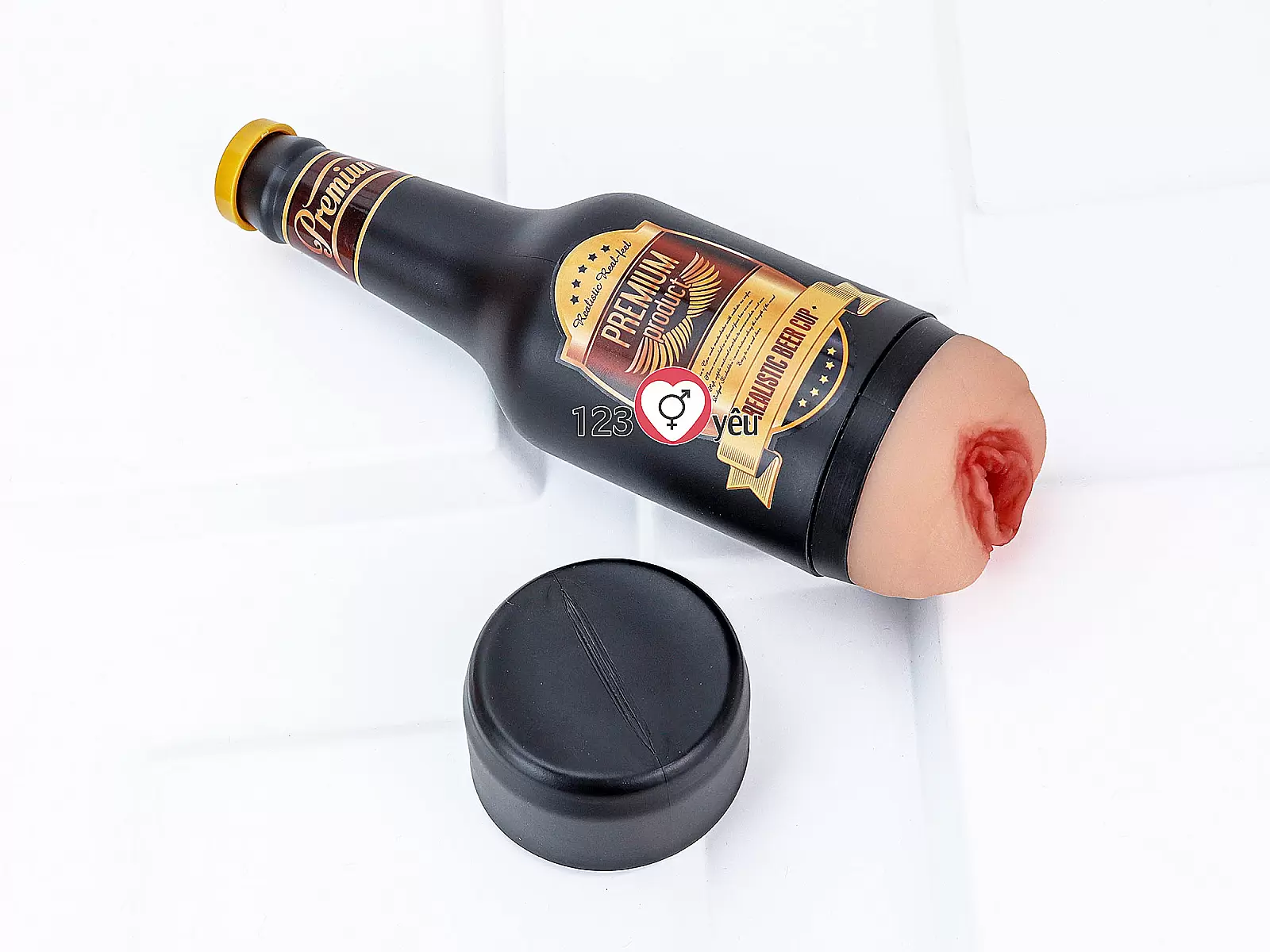 Âm đạo giả Premium ngụy trang chai rượu kín đáo, mềm mại và chân thật