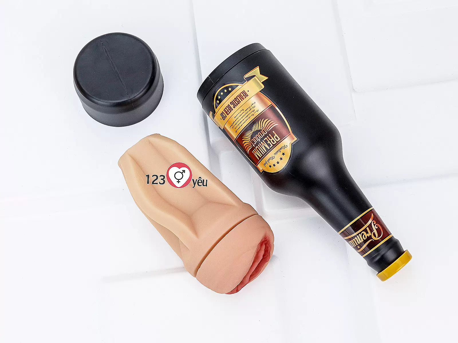 Âm đạo giả Premium ngụy trang chai rượu kín đáo, mềm mại và chân thật