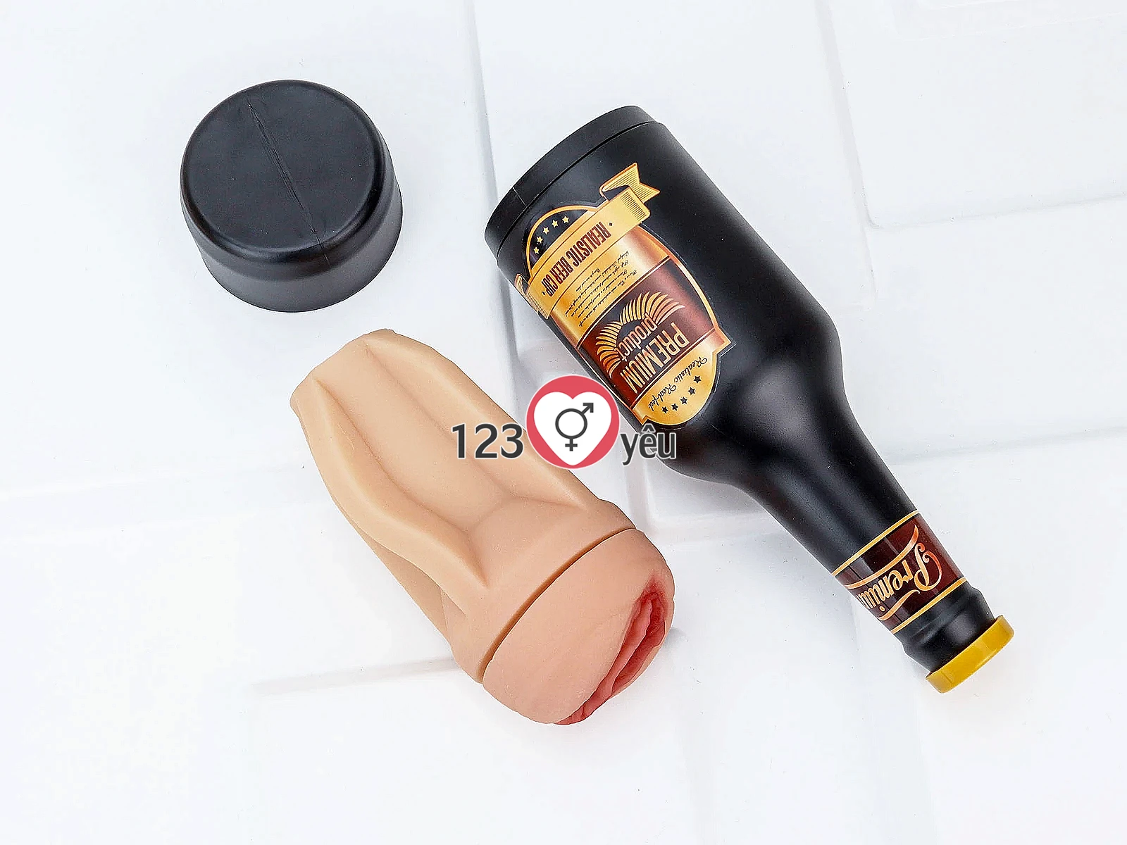 Âm đạo giả Premium ngụy trang chai rượu kín đáo, mềm mại và chân thật